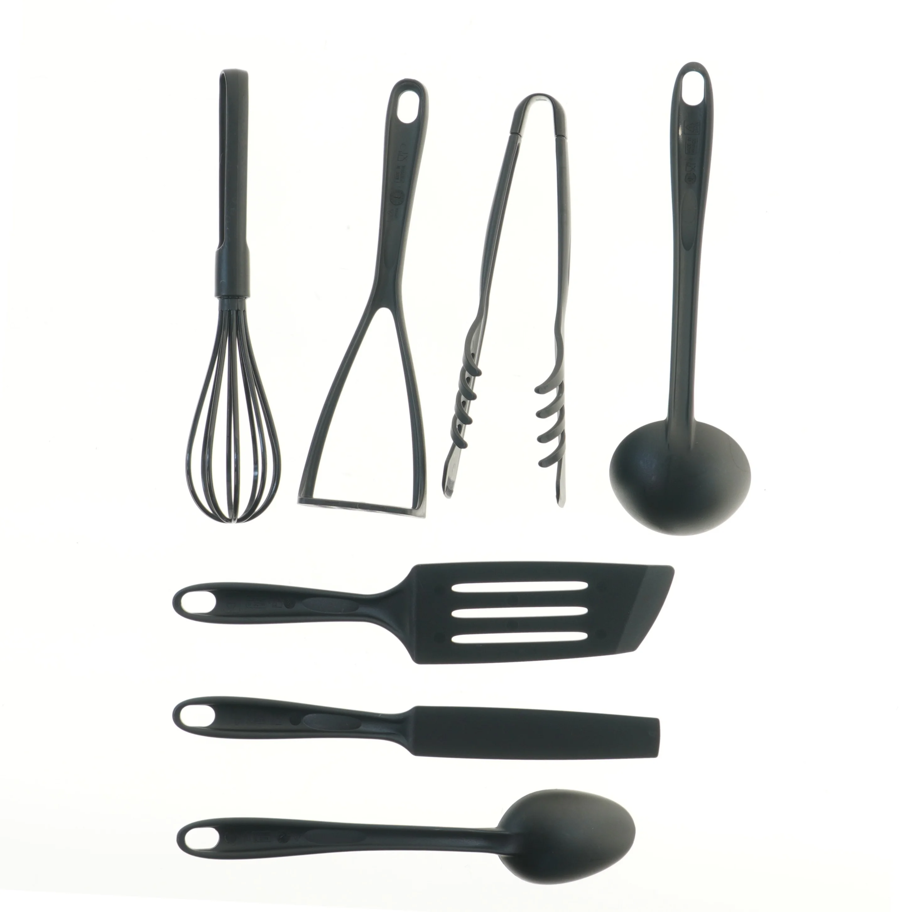 Sort køkkenredskabssæt, 7 dele fra Tefal (str. 7 stk 31 cm)