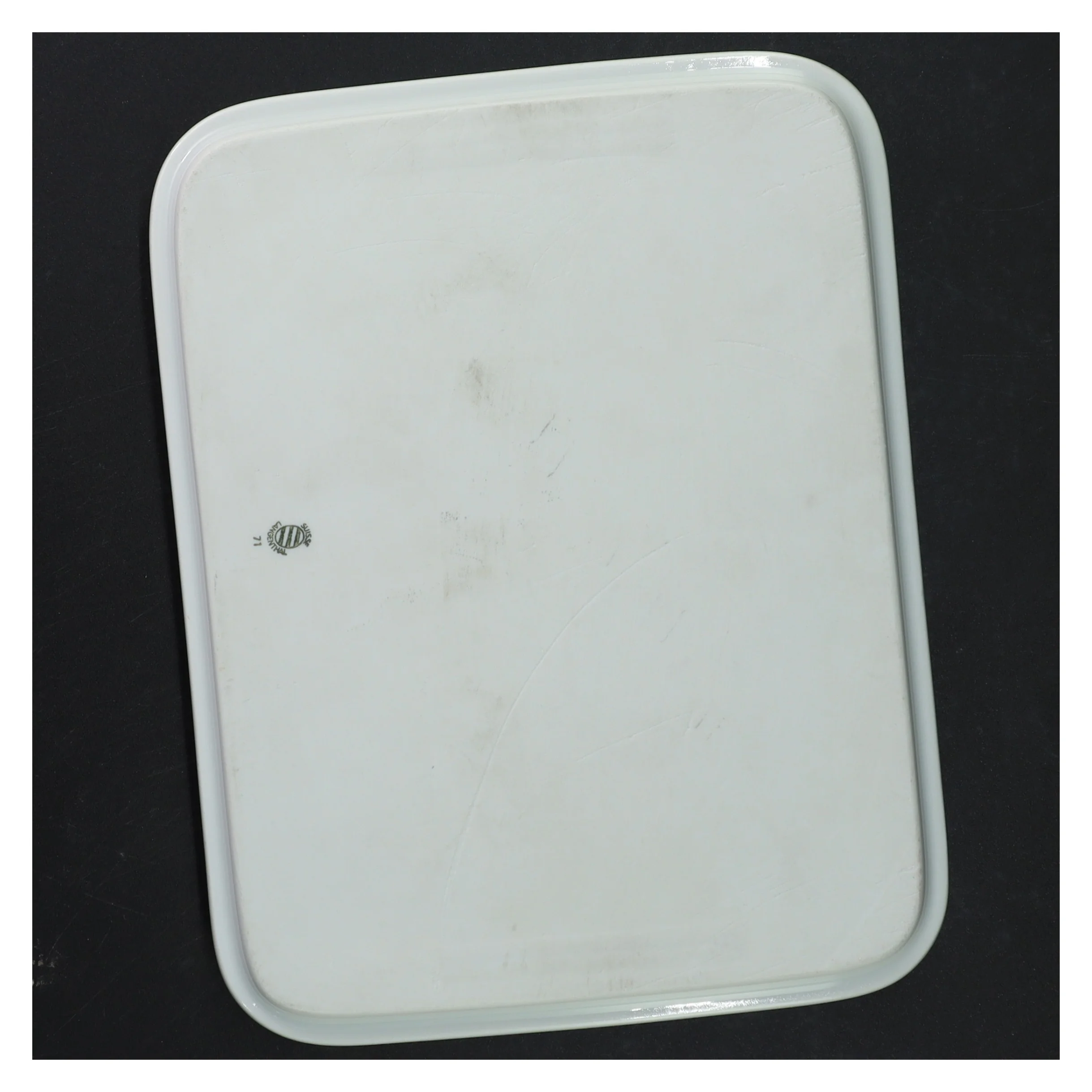 Rektangulær porcelæns skål (str. 24x18x2 cm)