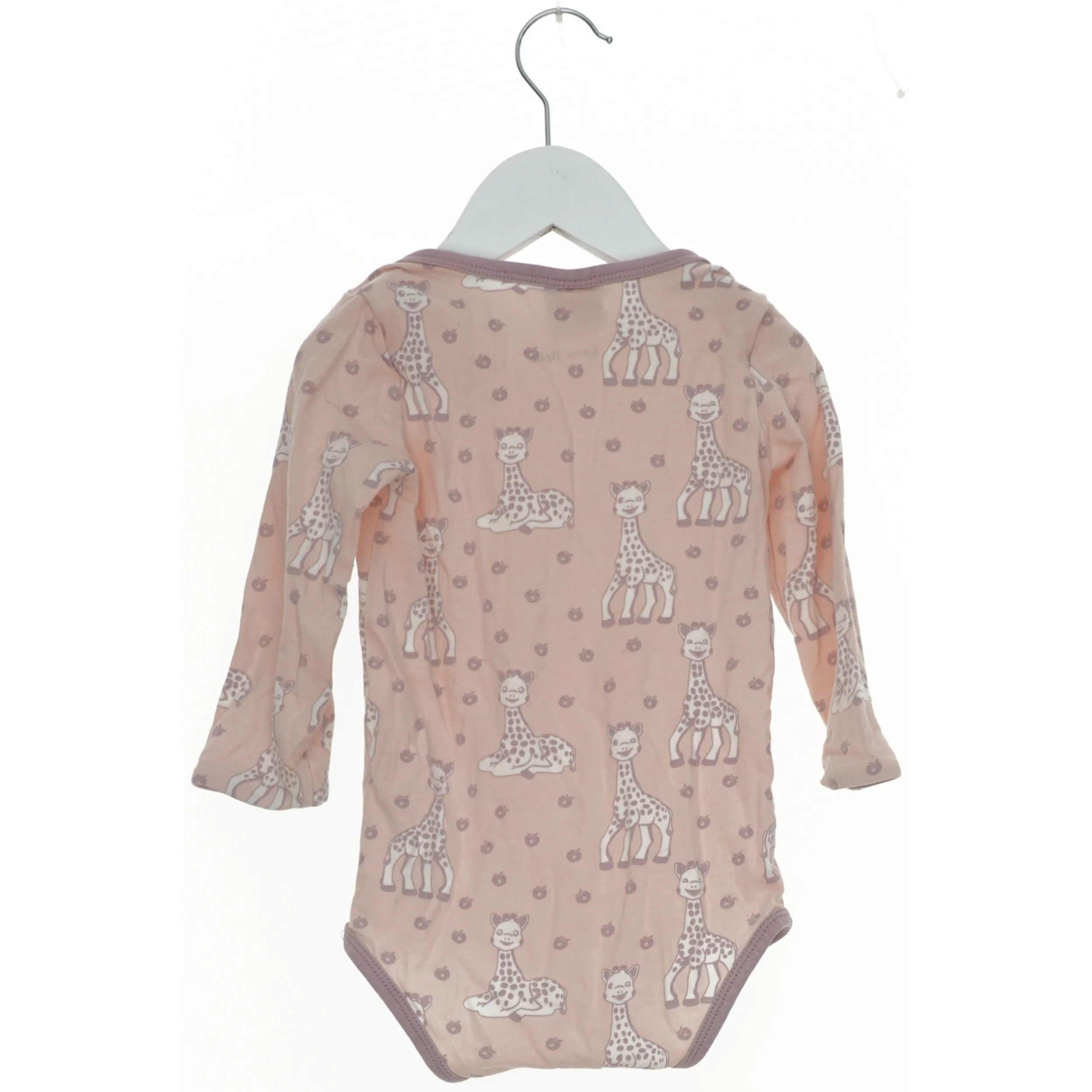 Langærmet bodystocking med giraf-print fra Småfolk (str. 86)