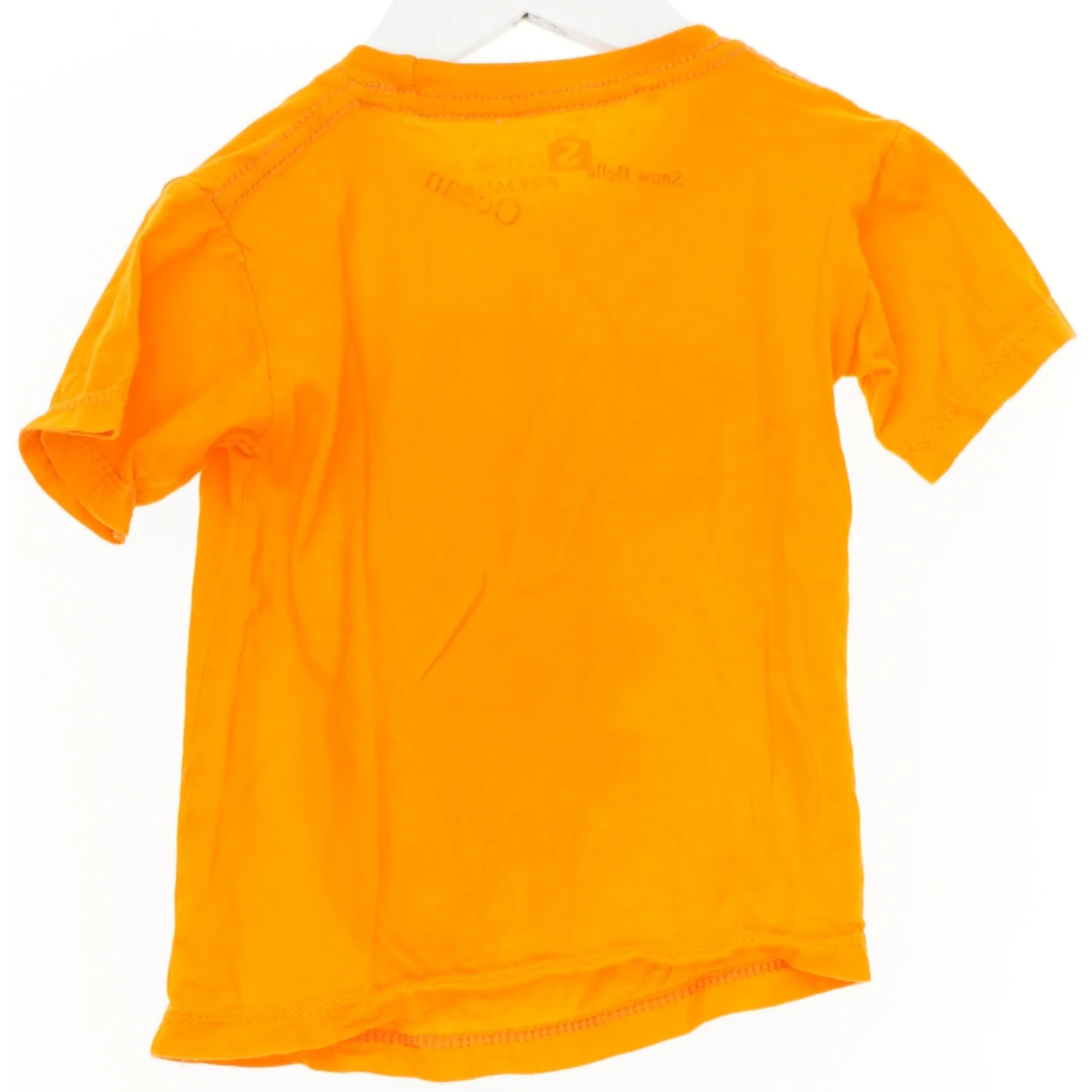 Orange T-shirt med Hulk-print (str. S)