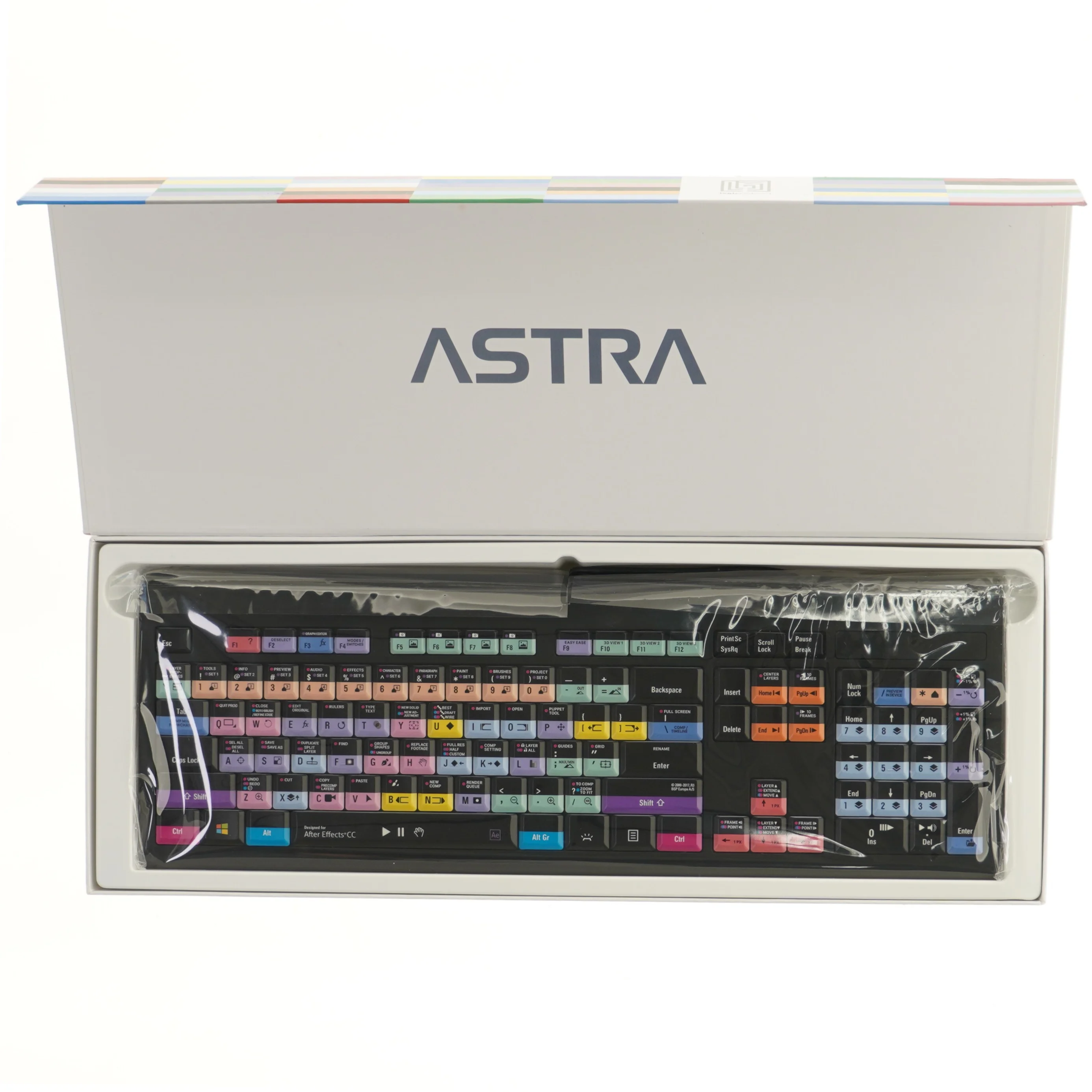 Logickeyboard Astra tastatur fra Astra (str. 45x16 cm)