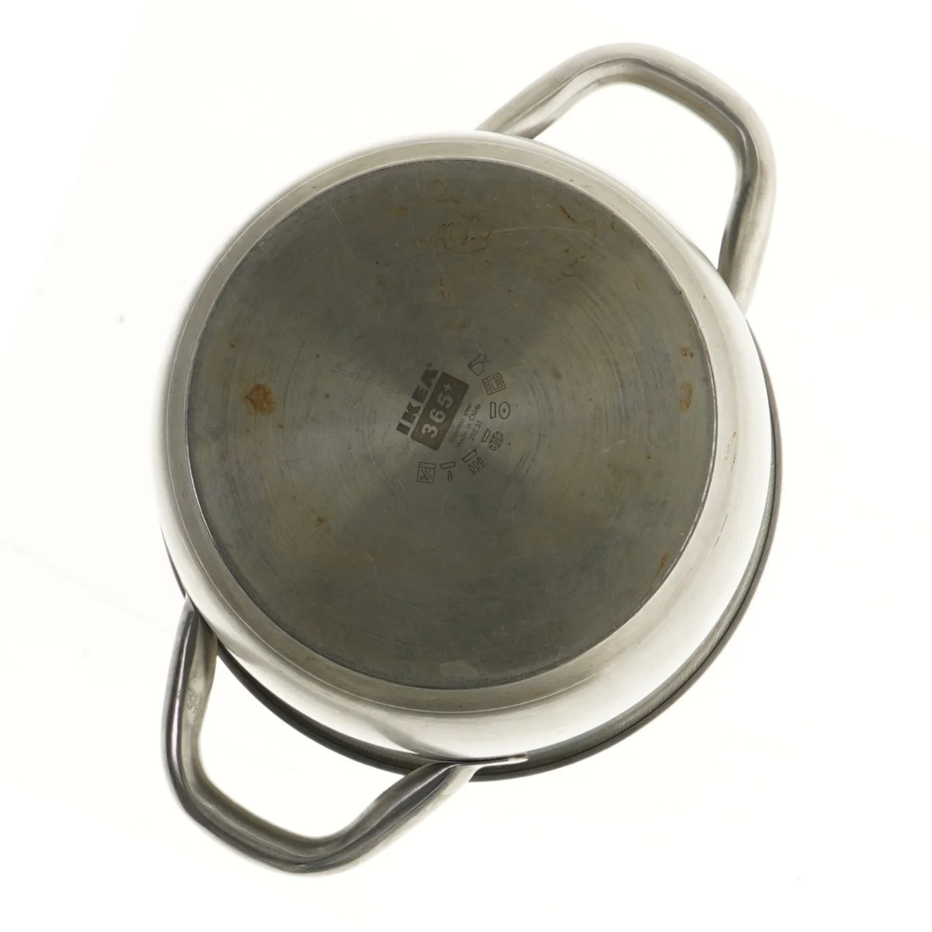 Rustfri stålgryde med låg fra IKEA (str. Ø 19,5 cm, 13 cm)