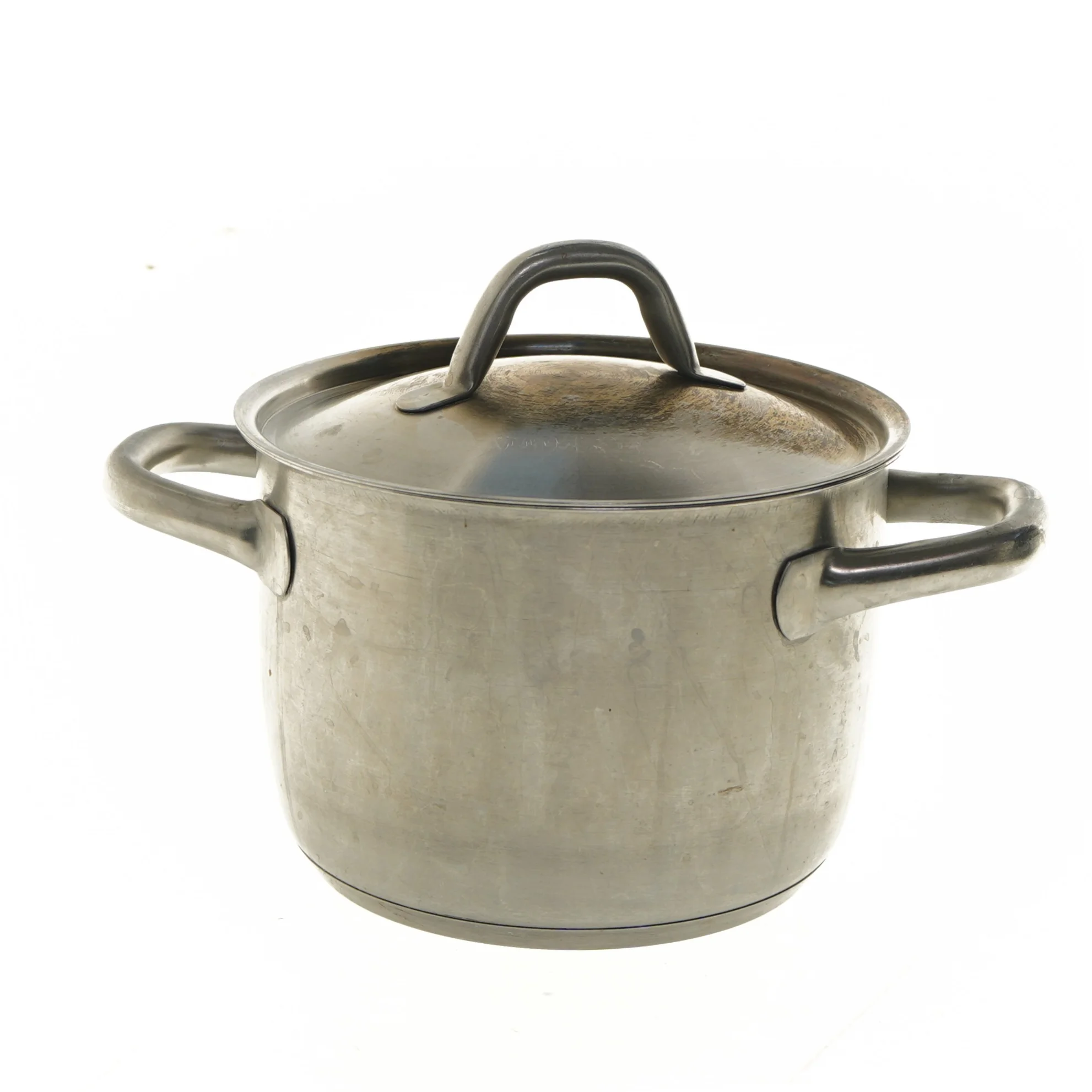 Rustfri stålgryde med låg fra IKEA (str. Ø 19,5 cm, 13 cm)