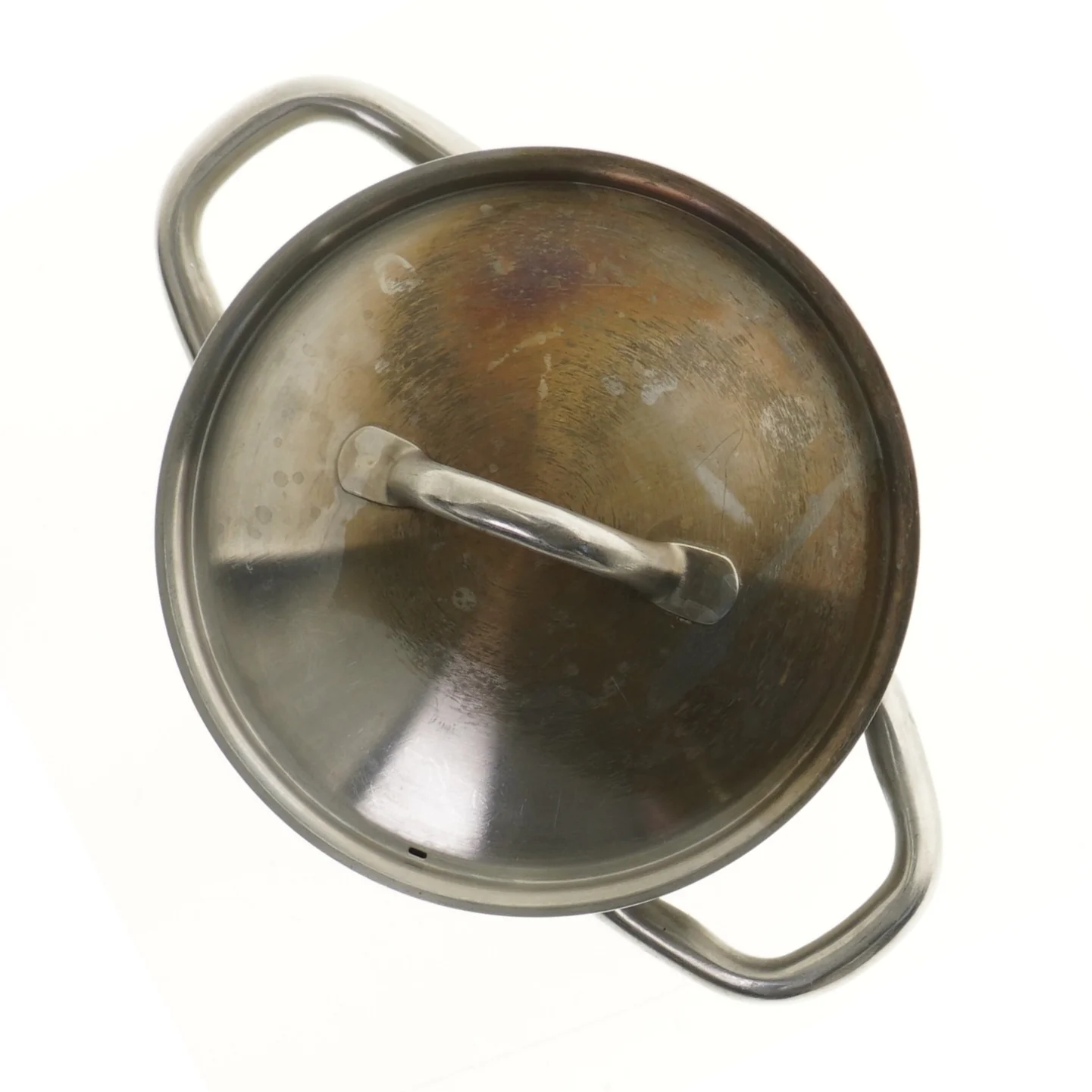 Rustfri stålgryde med låg fra IKEA (str. Ø 19,5 cm, 13 cm)