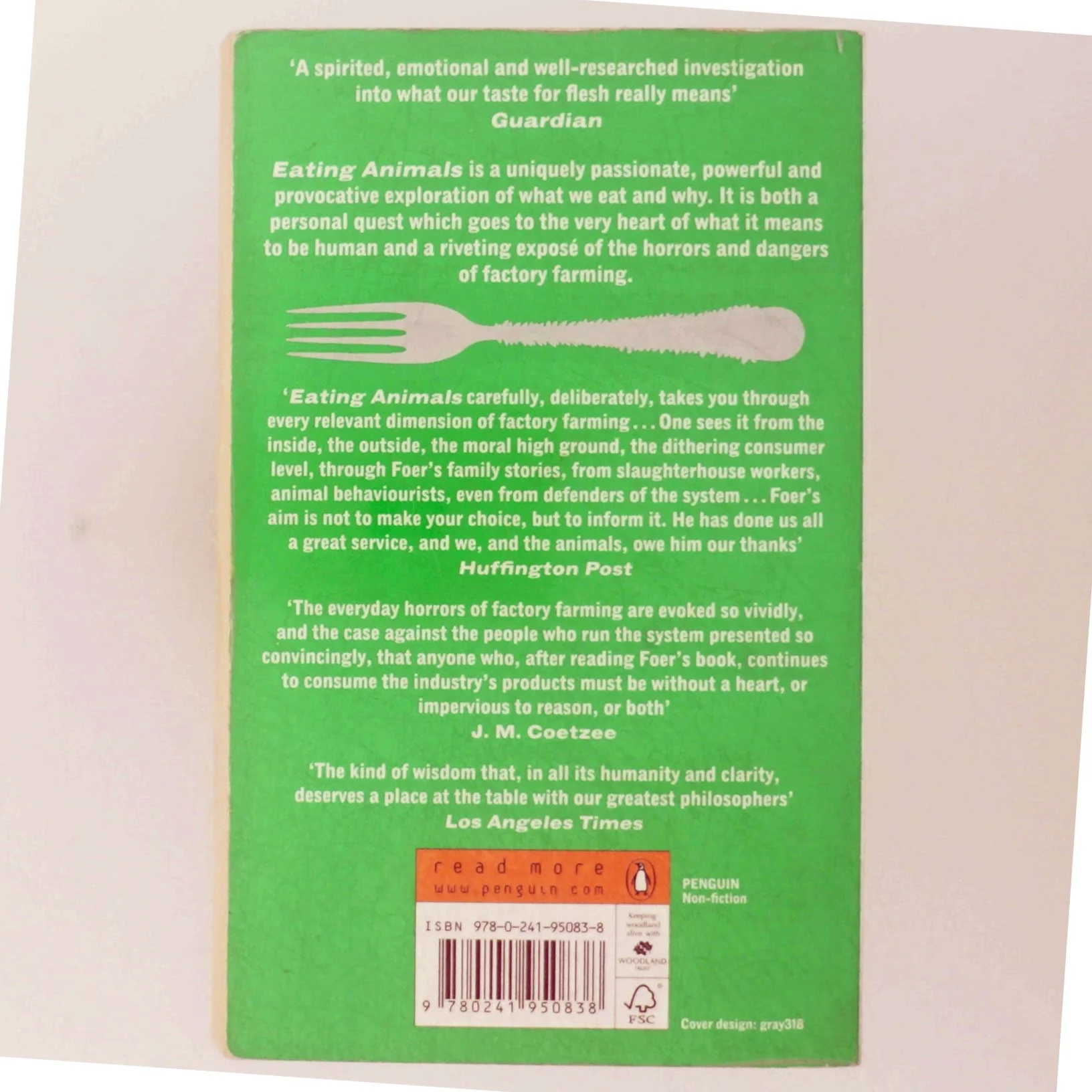 Eating Animals af Jonathan Safran Foer (Bog)