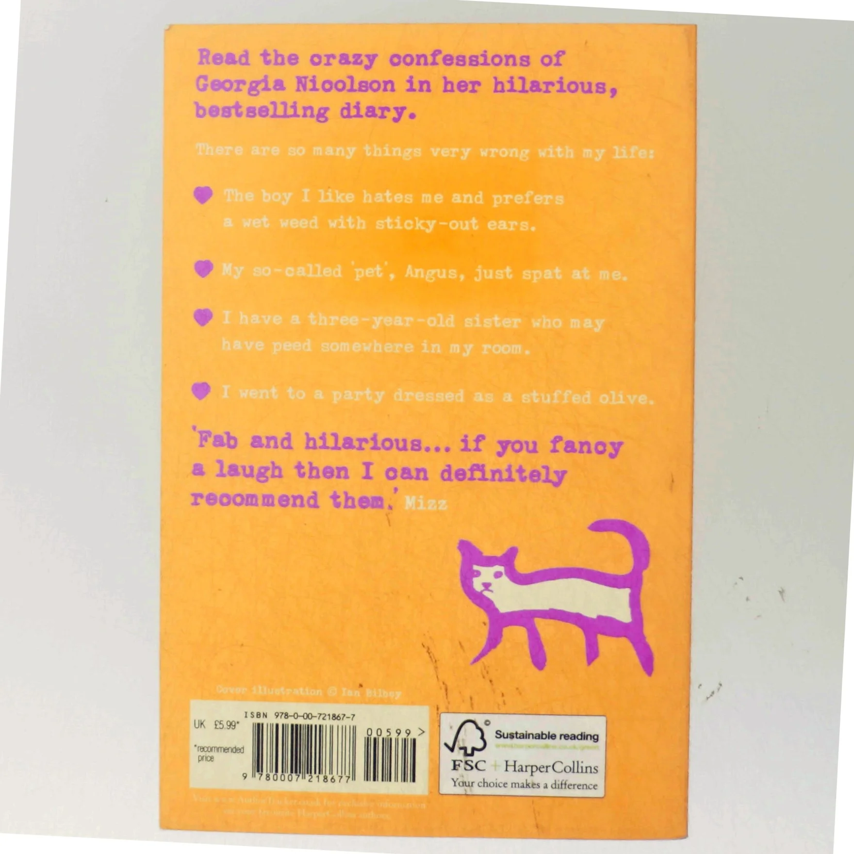 Angus, thongs and full-frontal snogging : you'll laugh your knickers off! af Louise Rennison (Bog)