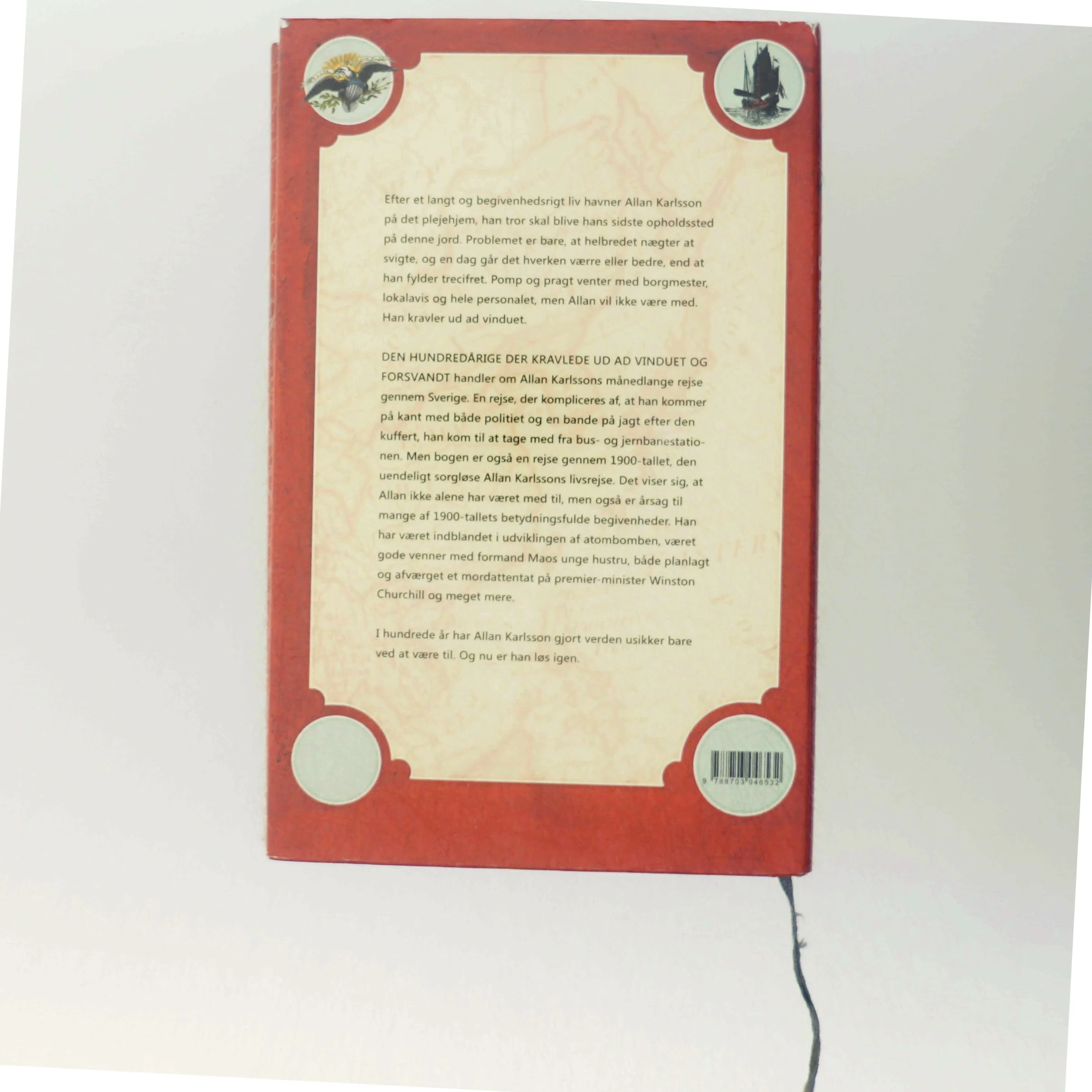 Den hundredårige der kravlede ud ad vinduet og forsvandt af Jonas Jonasson (Bog)