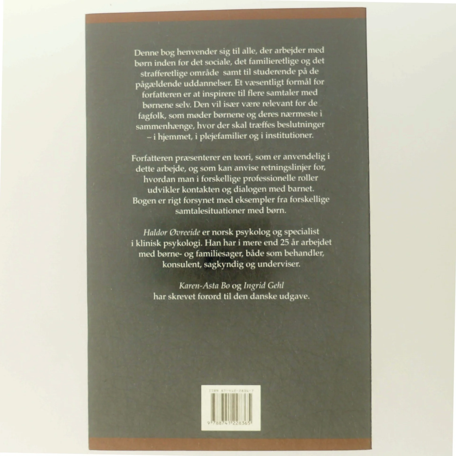 At tale med børn : samtalen som redskab i børnesager af Haldor Øvreeide (Bog)