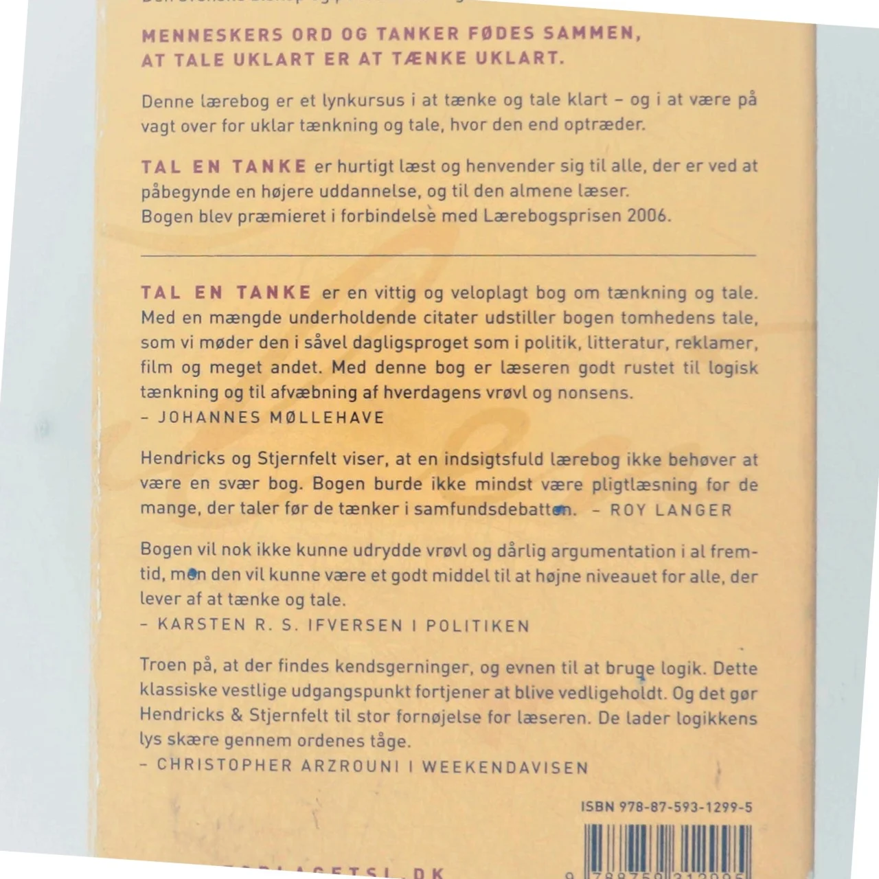 Tal en tanke : om klarhed og nonsens i tænkning og kommunikation (Bog)