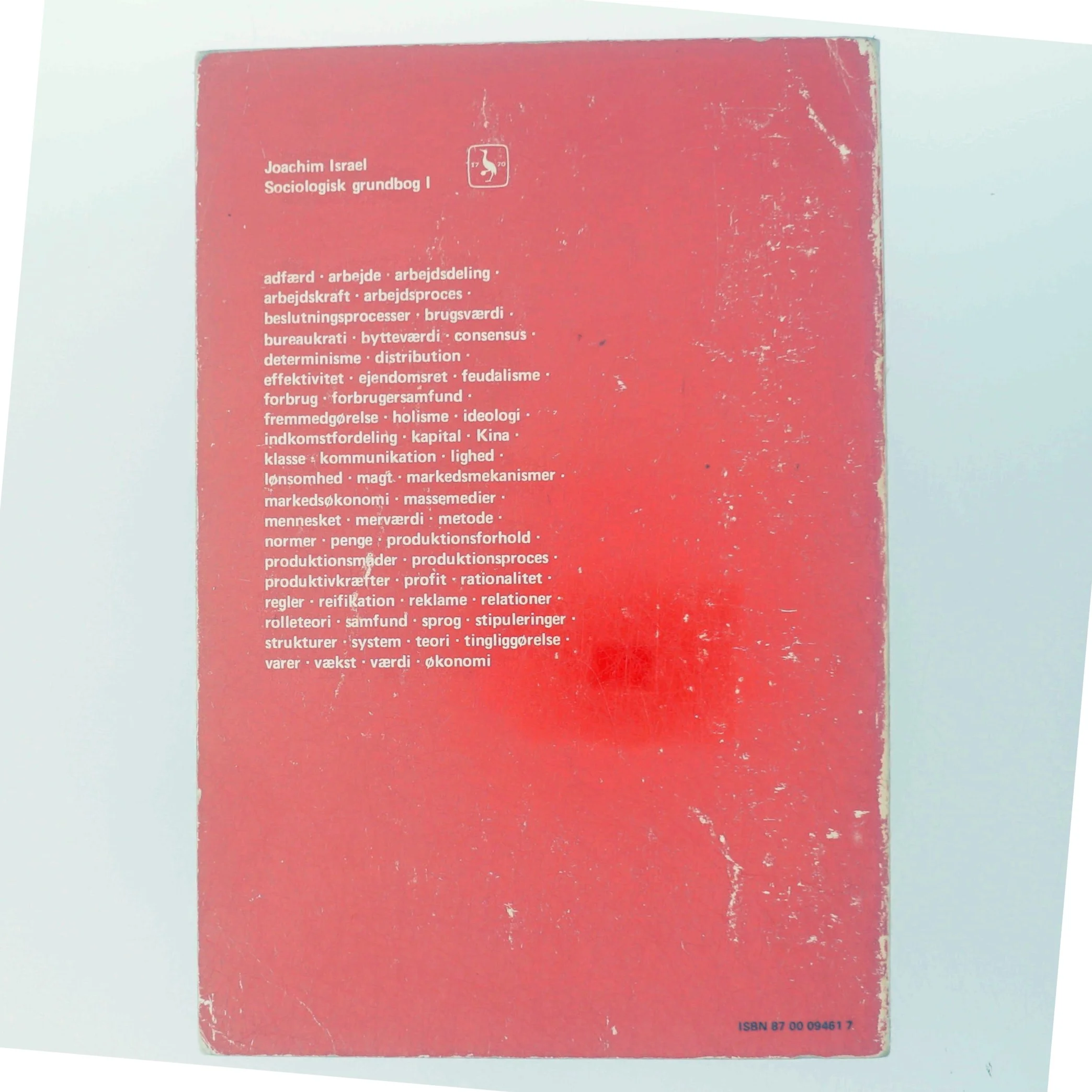 Sociologisk Grundbog I af Joachim Israel fra Gyldendal