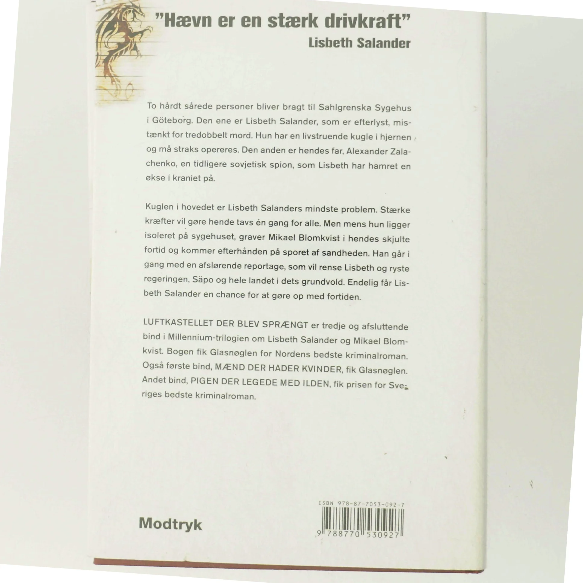 Luftkastelletderblevsprngt Stir up a Hornets' Nest of Girl. Shi Dige Larsen. the Danish Original. Hardcover](chinese Edition) (Bog)