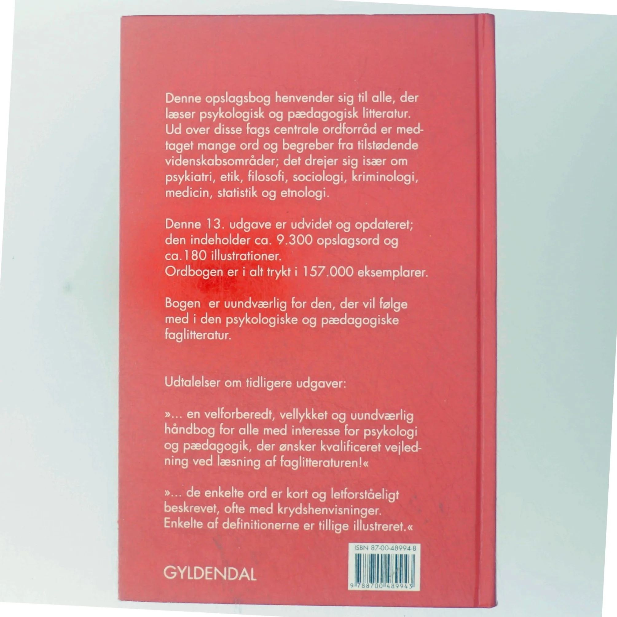 Psykologisk-pædagogisk ordbog (Bog)