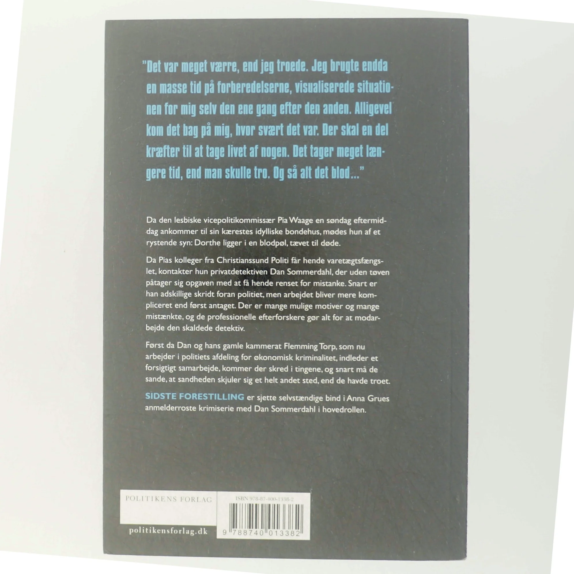 Anna Grue - Sidste Forestilling fra Politikens Forlag