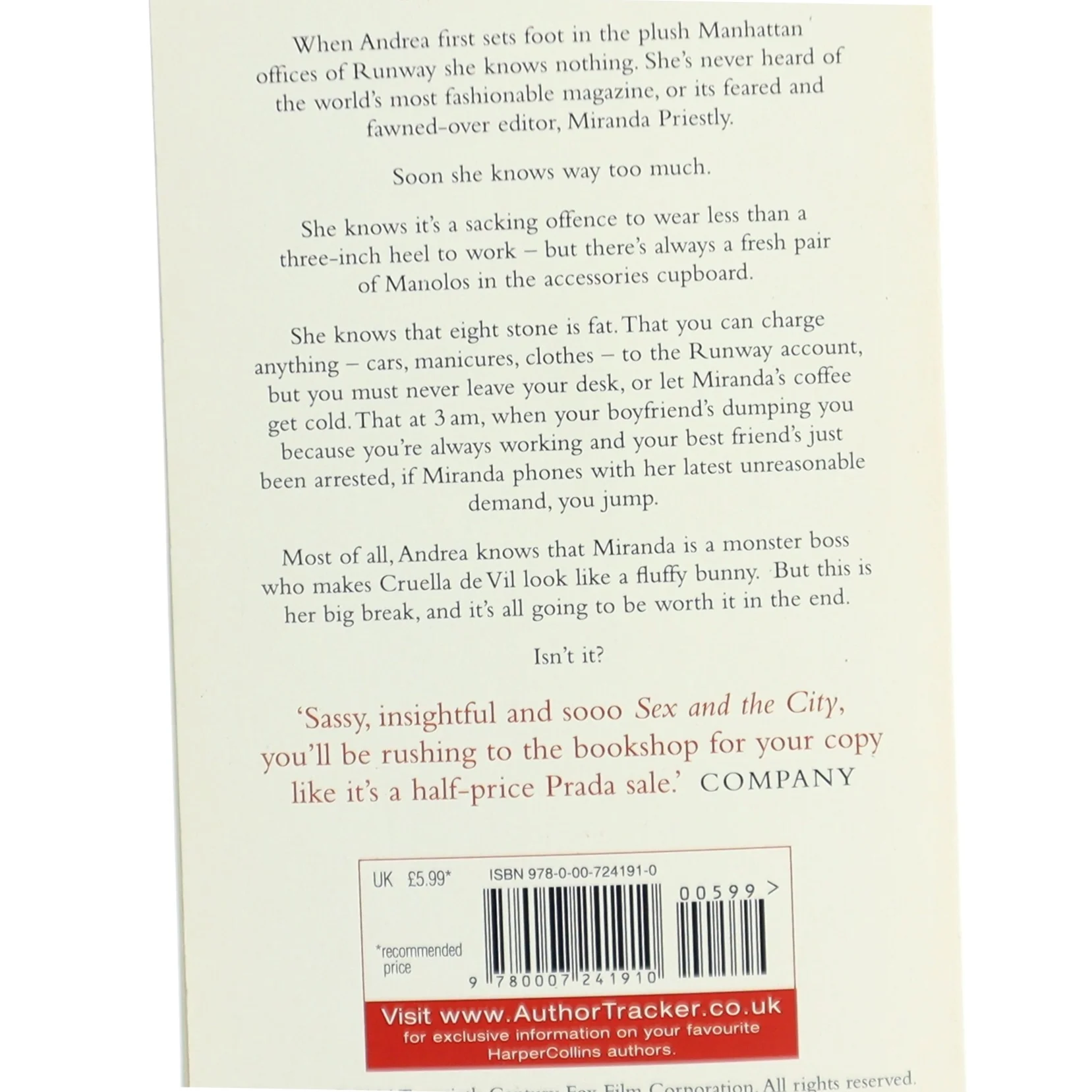 The devil wears Prada af Lauren Weisberger (Bog)