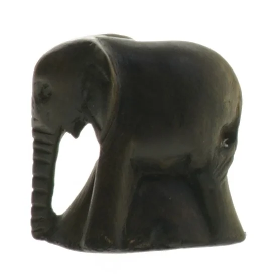 Elefantfigurine i træ (str. 6 cm)