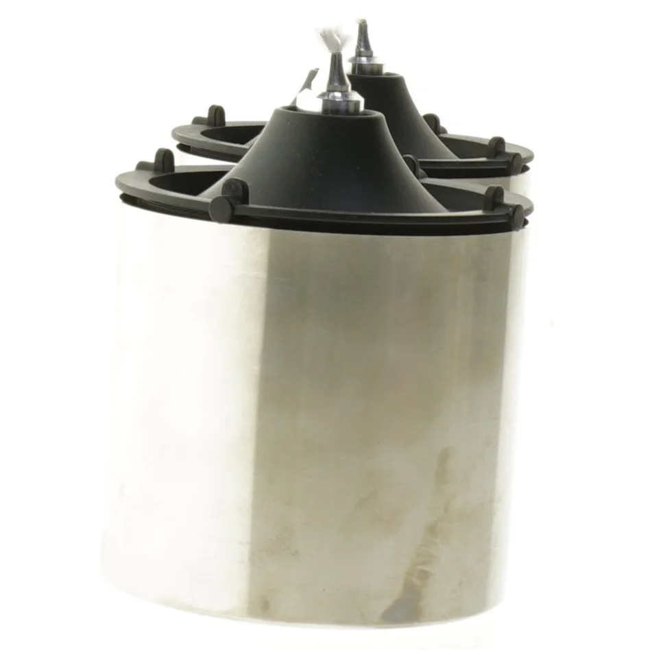 Olielamper i rustfrit stål (str. 11x8,5 cm)