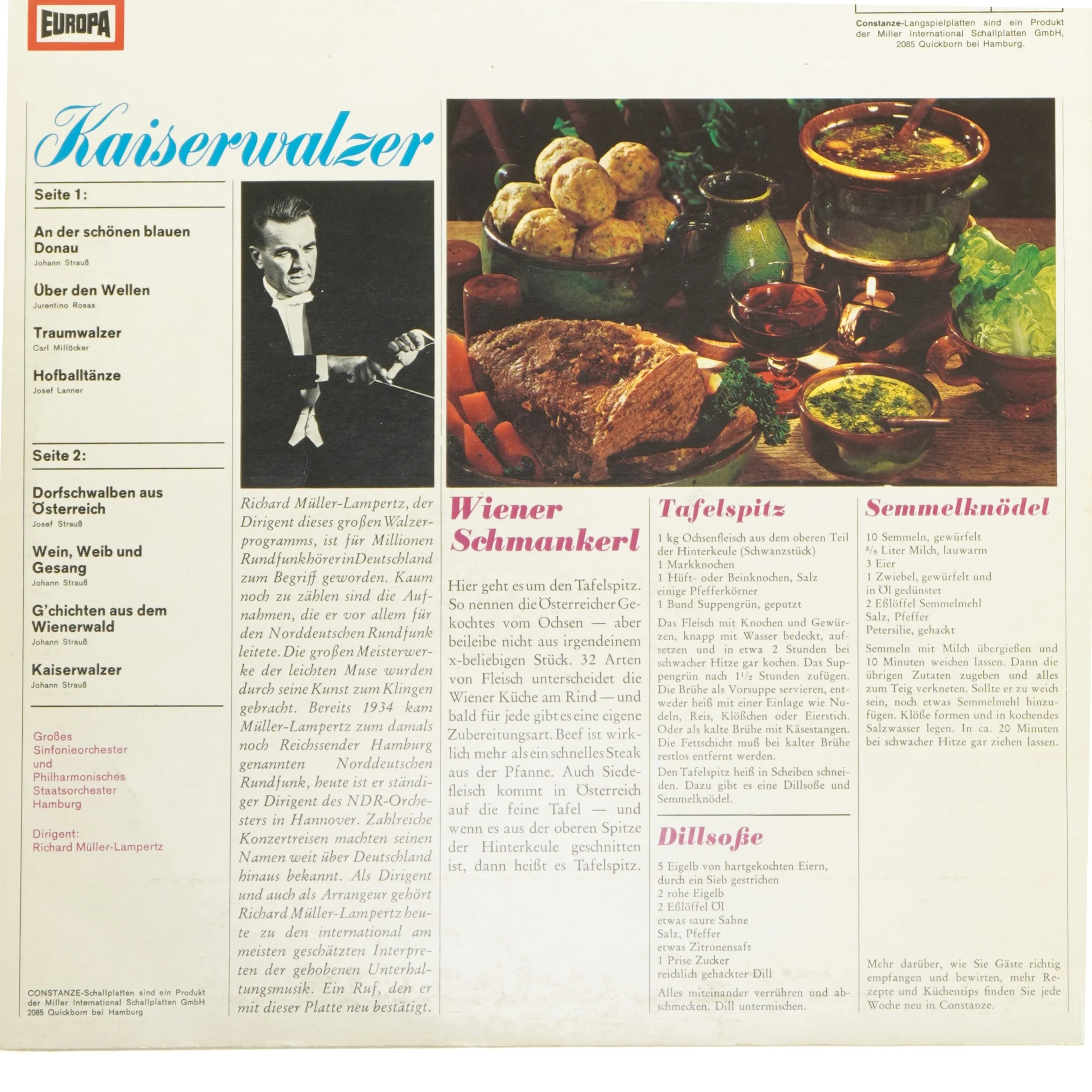 Kaiserwalzer LP fra Constanze