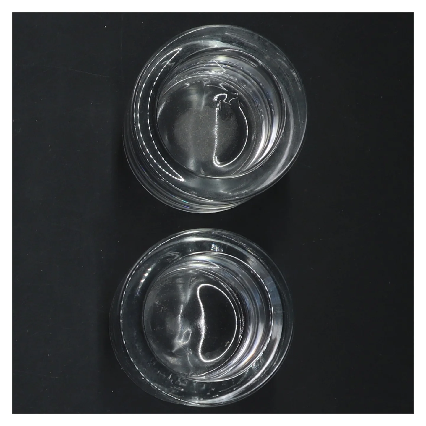 Runde glaslysestager fra iittala (str. Ø 6x6 cm)