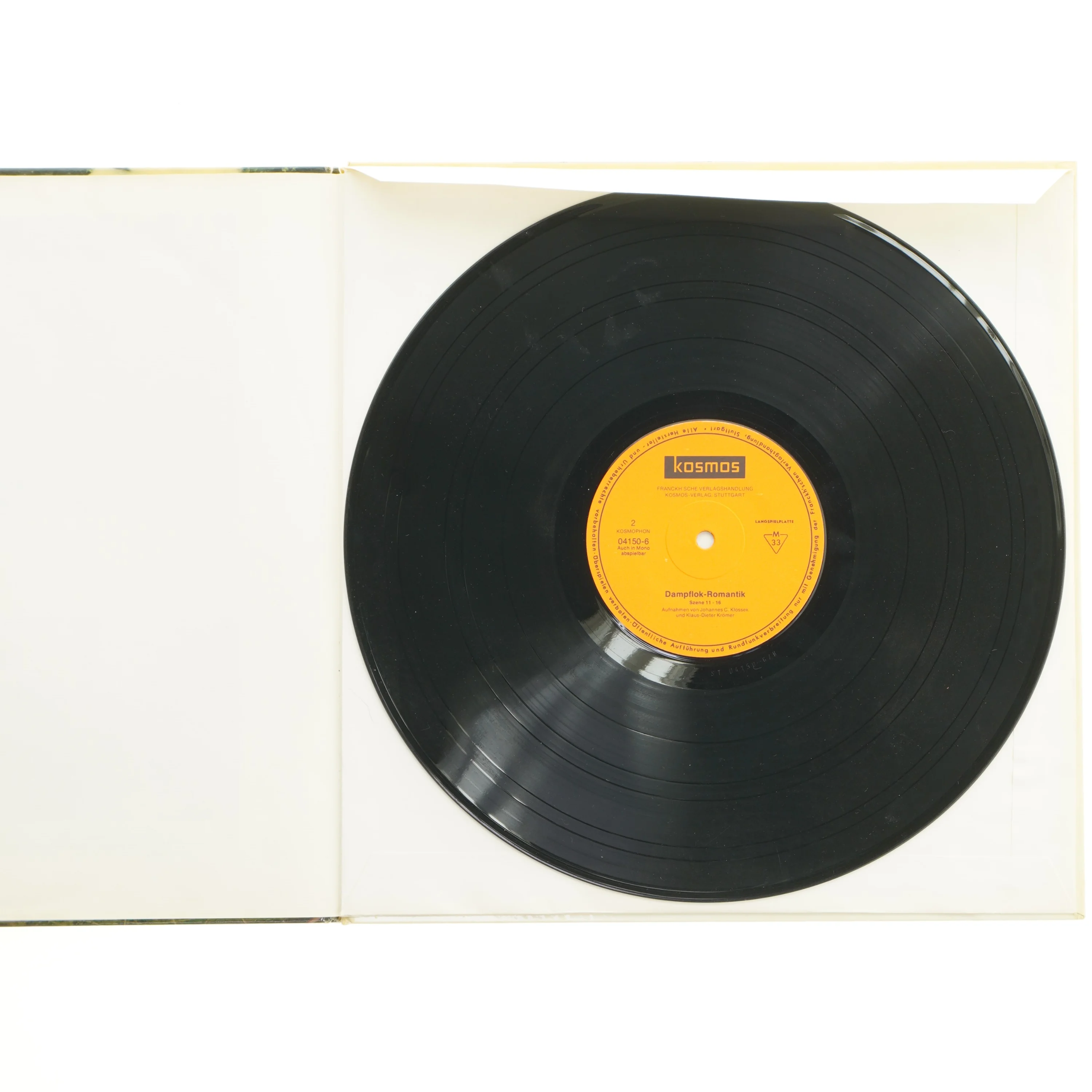 Dampflok-Romantik i stereo LP-bog fra Kosmos