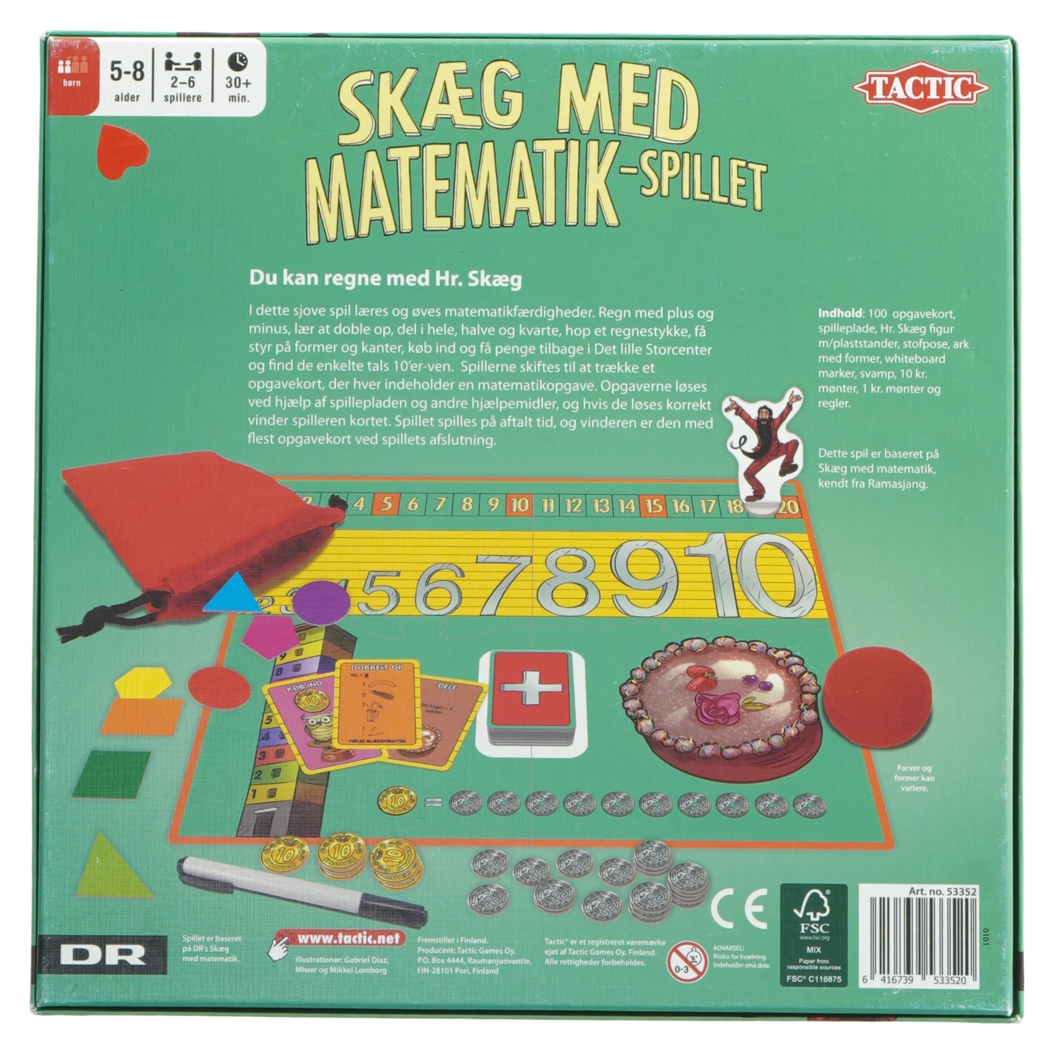 Skæg med Matematik-spillet fra Tactic