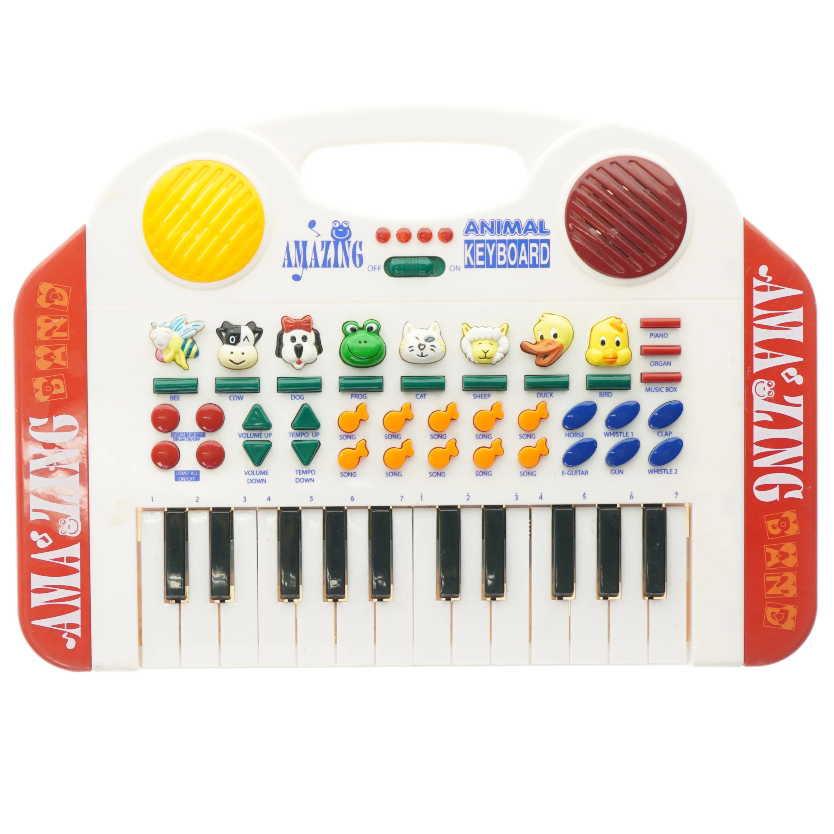 Elektronisk keyboard med dyrelyde (str. 38,5 x 27 cm)