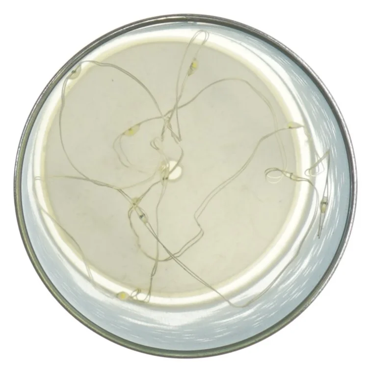 Dekorativ vase med LED-lys og juletræsmotiv (str. 21 x 8 cm)