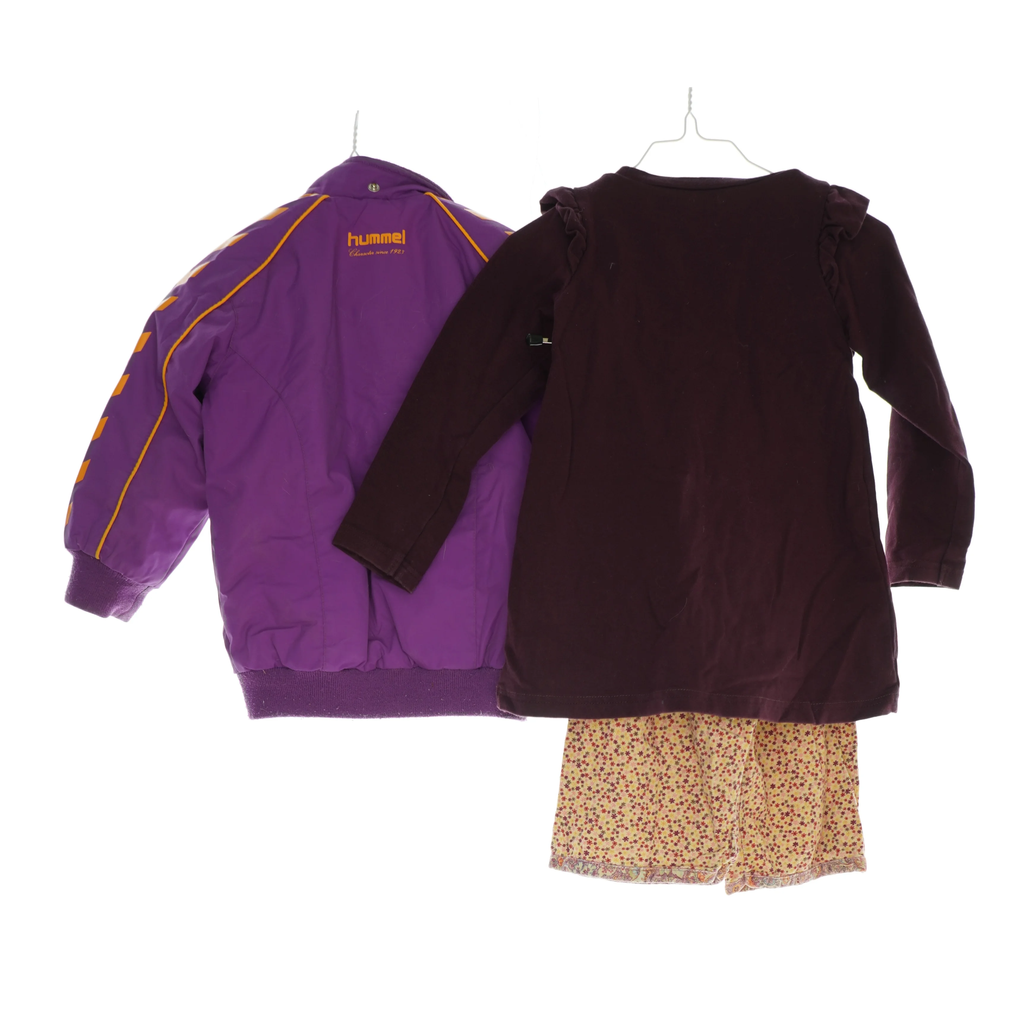 Jakke, bluse og bukser (str. 98)