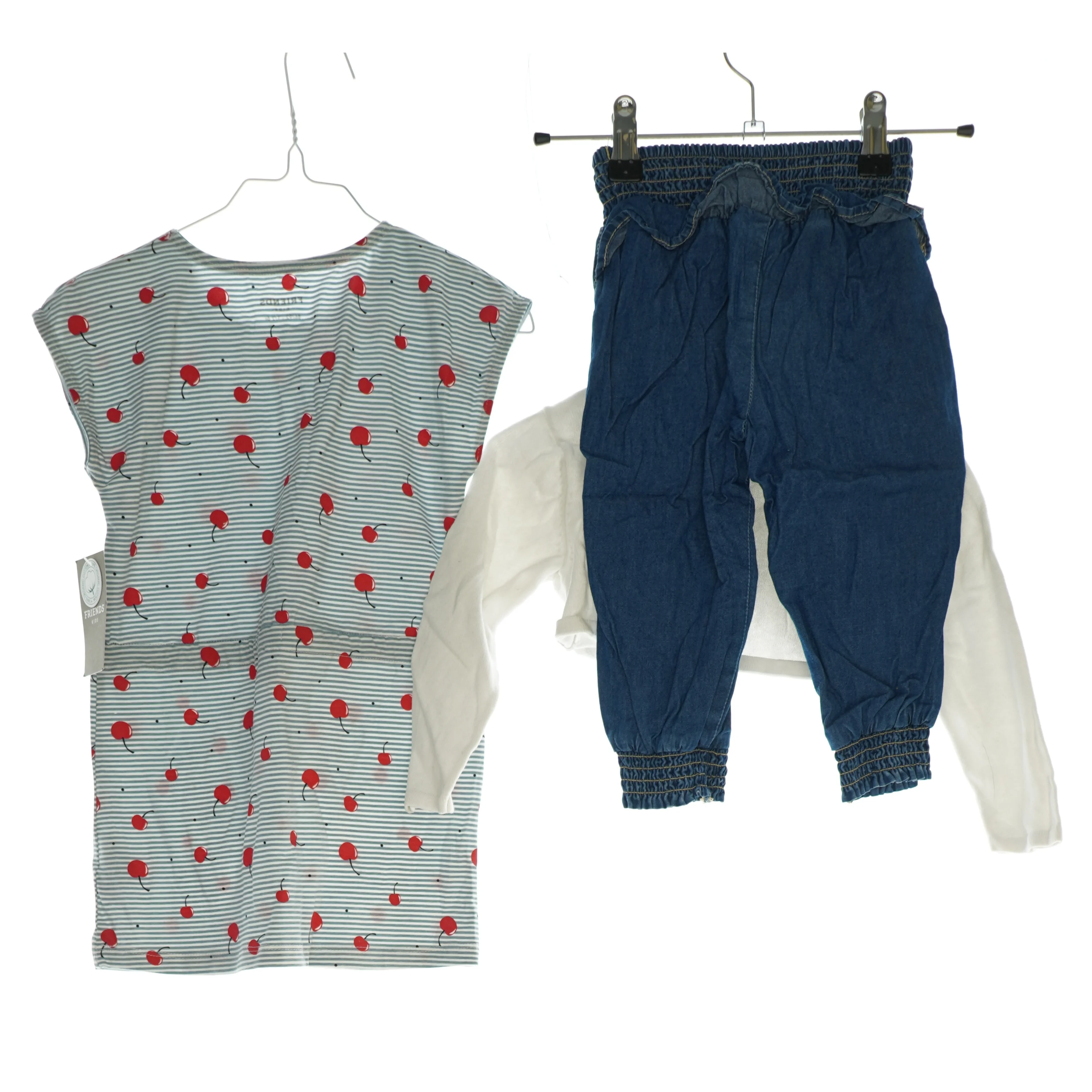 Buksedragt bukser og cardigan (str. 86)