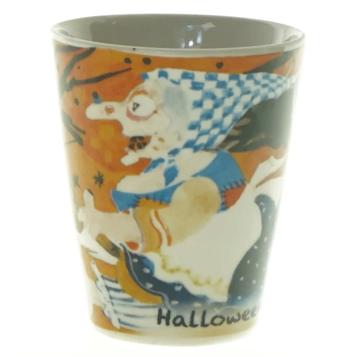 Keramikkrus med Halloween-motiv (str. 10 x 11,5 cm)