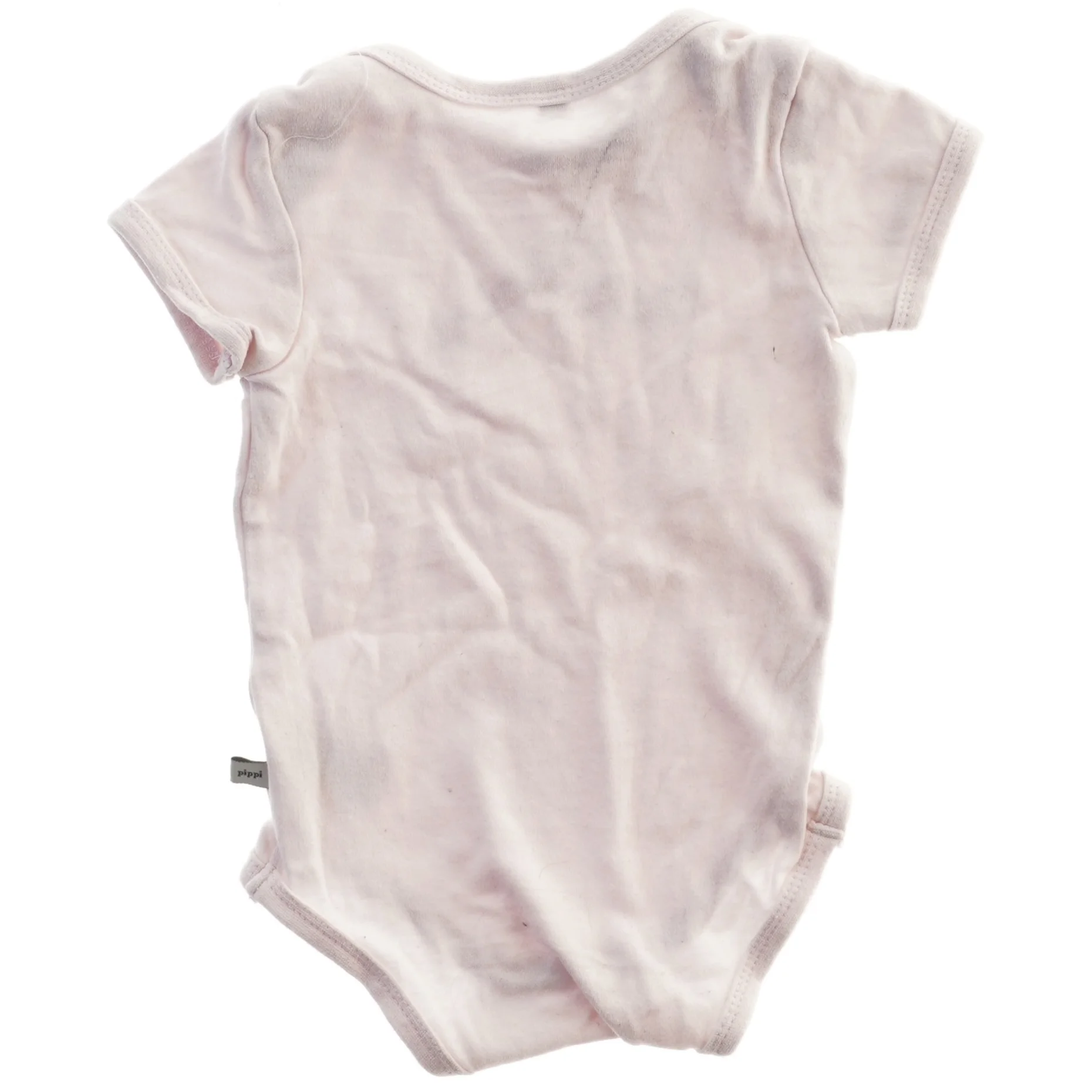 Lyserød bodystocking med karruselmotiv fra Pippi (str. 68)