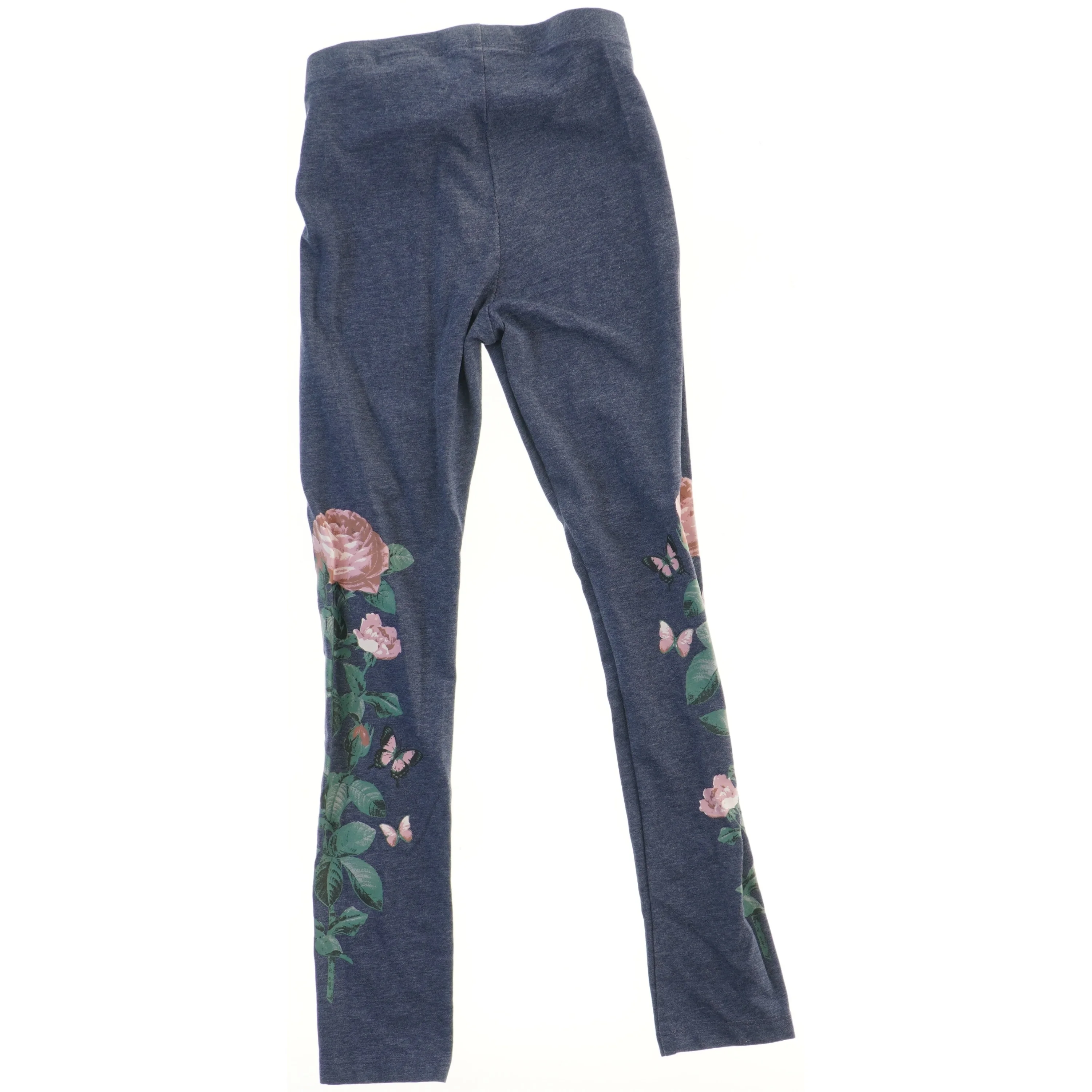 Blå leggings med blomsterprint fra H&M (str. 122)