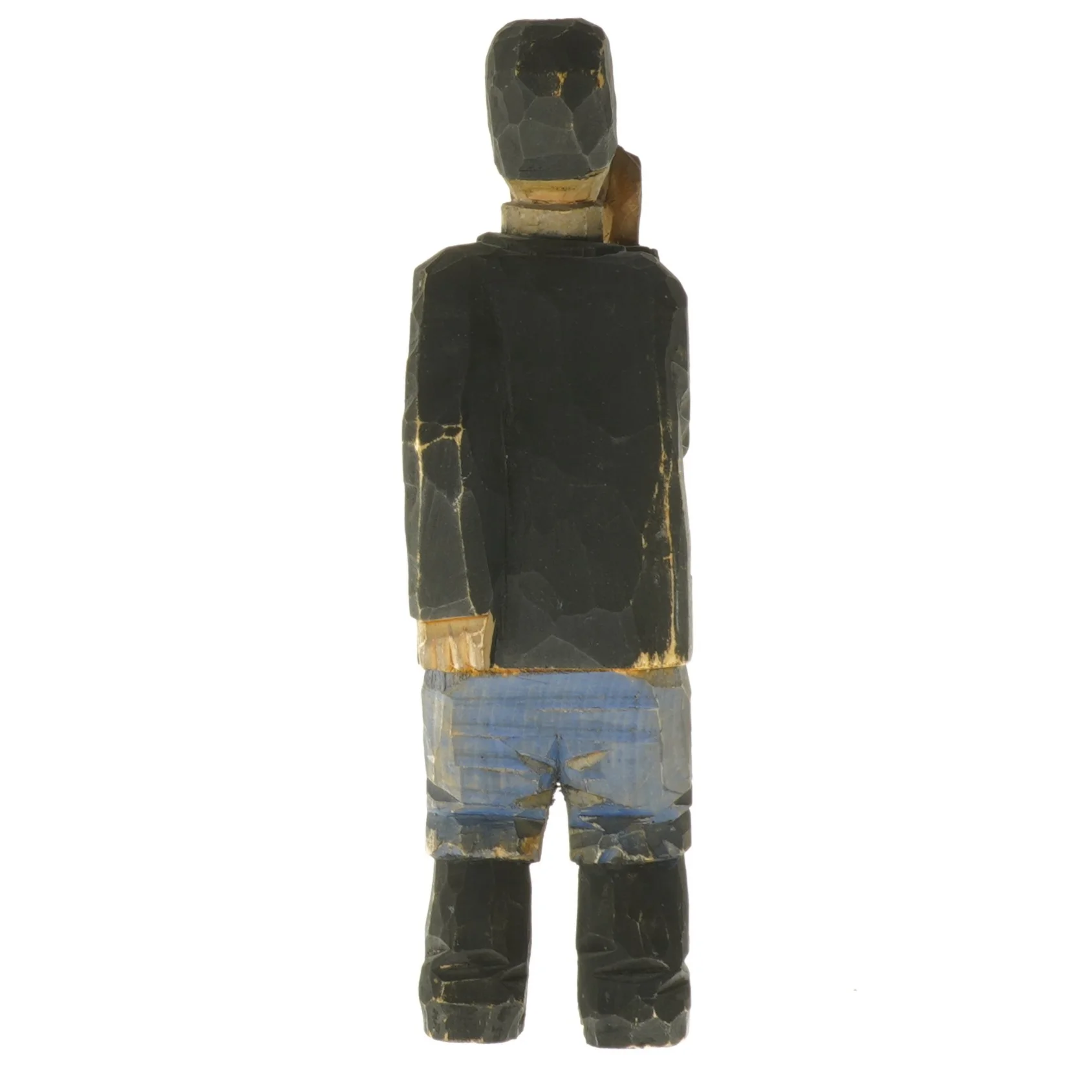 Træfigur af mand (str. 21,5 cm)