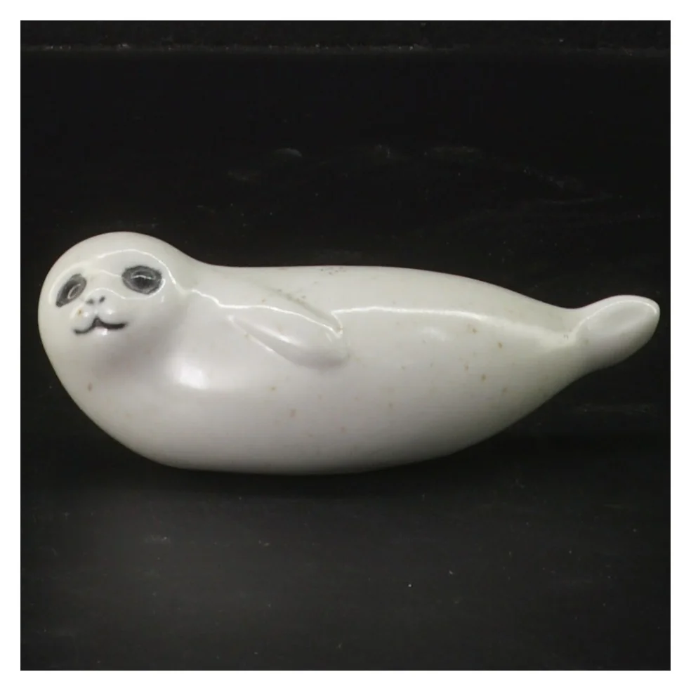 Sæl i keramik - design af Lisa Larson for Gustavberg (str. 12 cm)