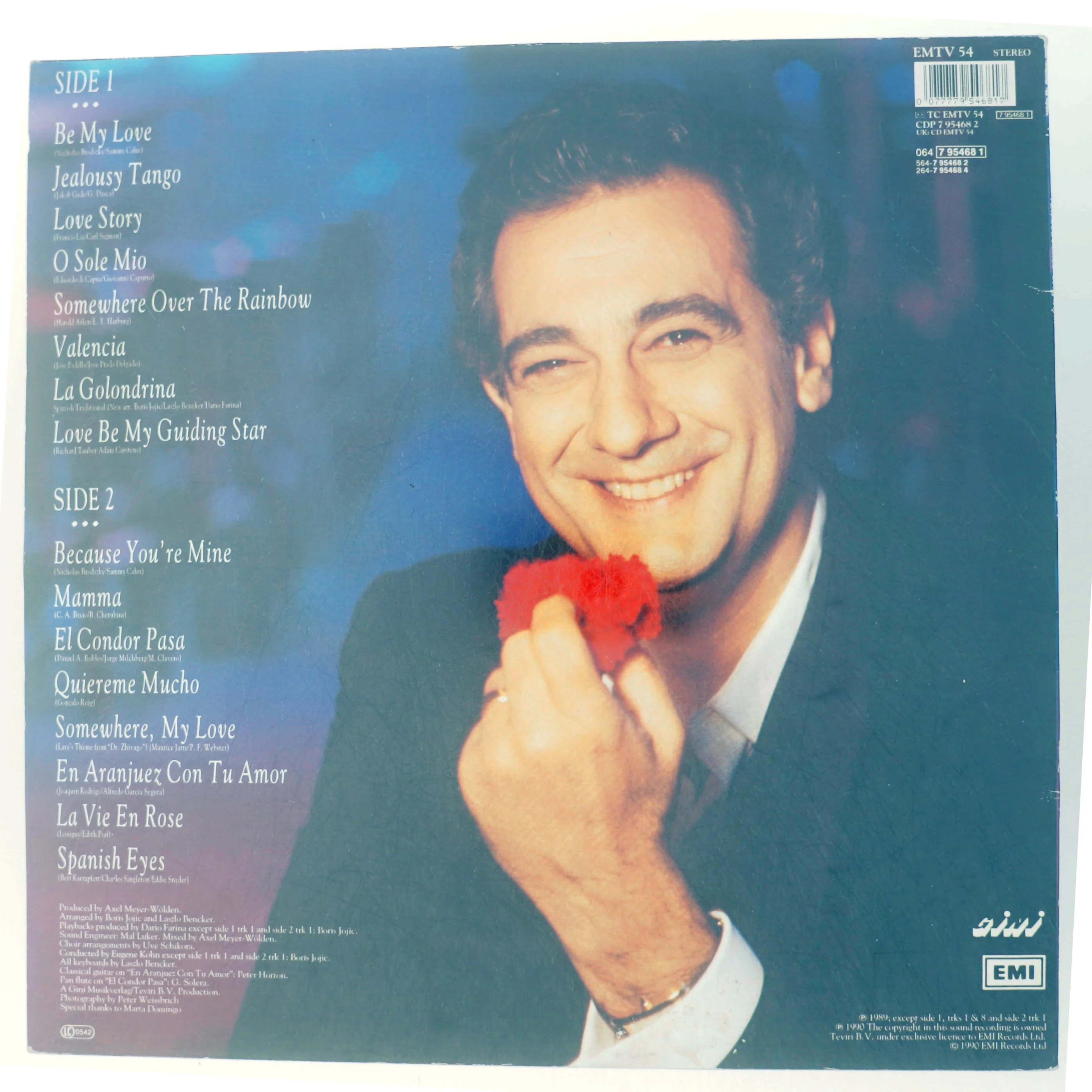 Plácido Domingo - Be My Love LP fra EMI