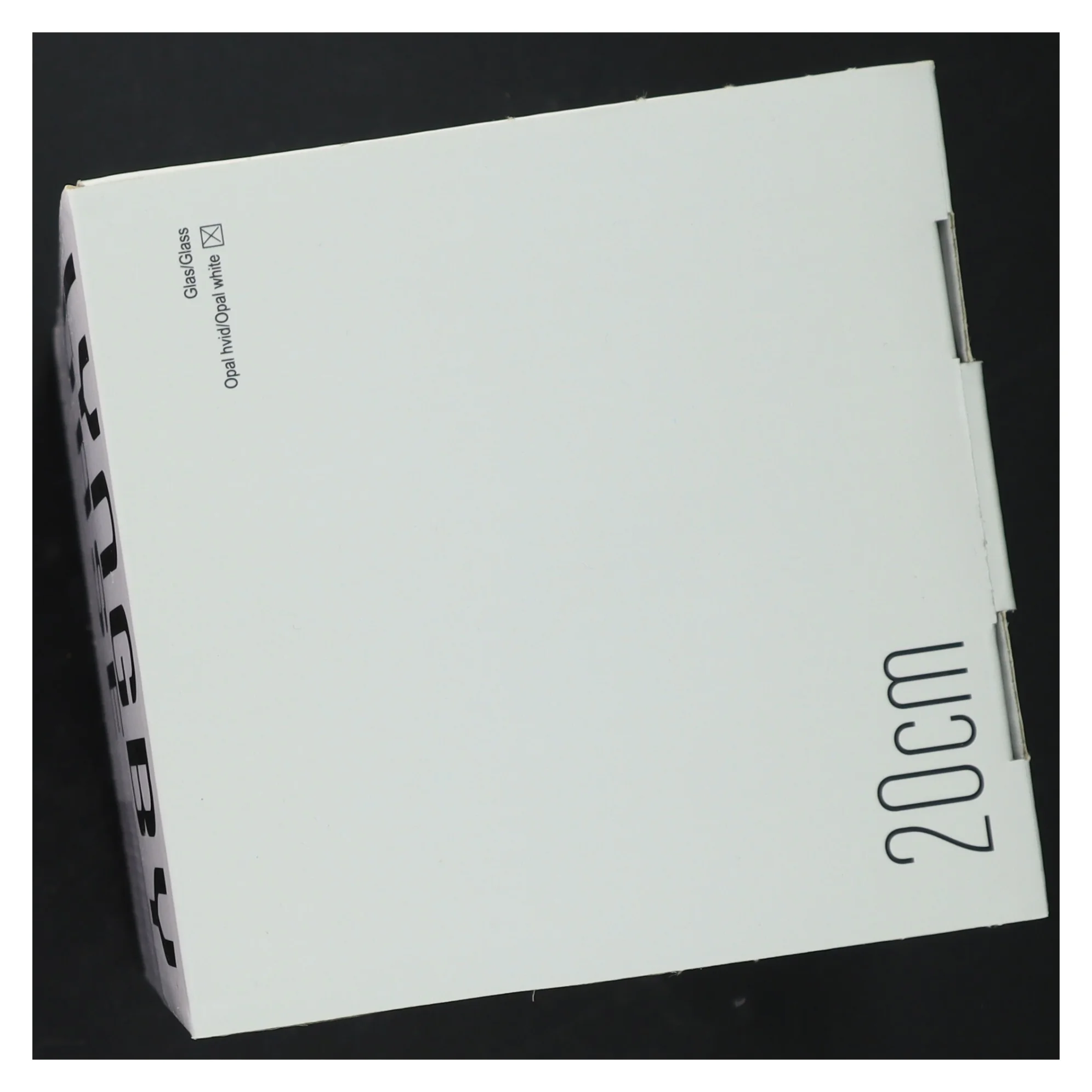 Hvid porcelænsvase fra Lyngby (str. 20 cm)