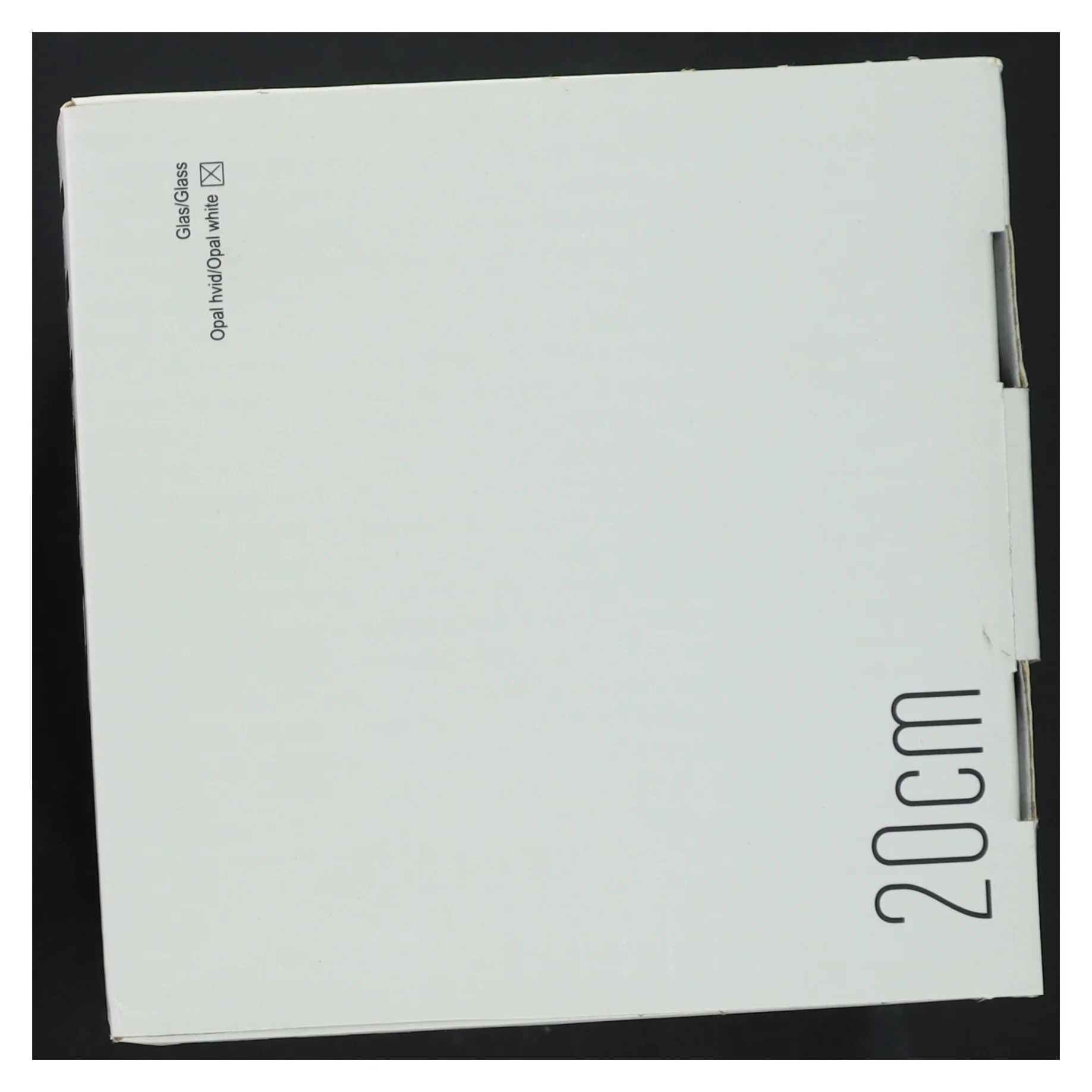 Hvid porcelænsvase fra Lyngby (str. 20 cm)