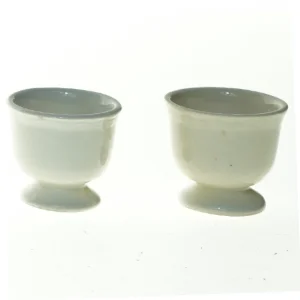 Keramik æggebægre (str. 5 cm)