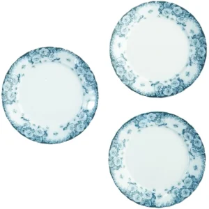 Blå og hvid porcelænstallerkerner (str. 23 cm)