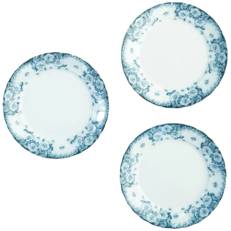 Blå og hvid porcelænstallerkerner (str. 23 cm)