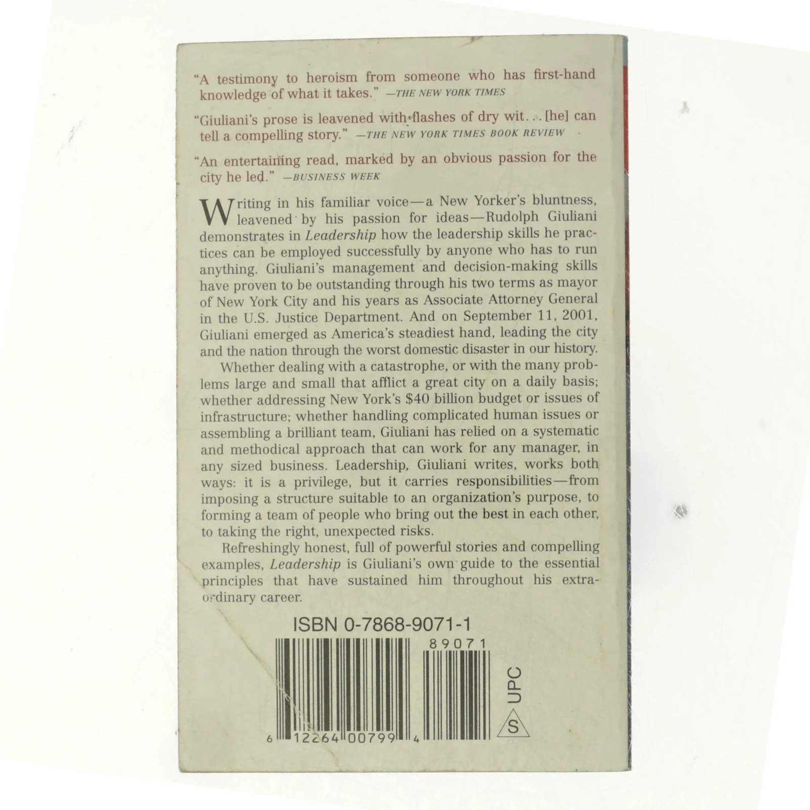 Leadership af Rudolph Giuliani