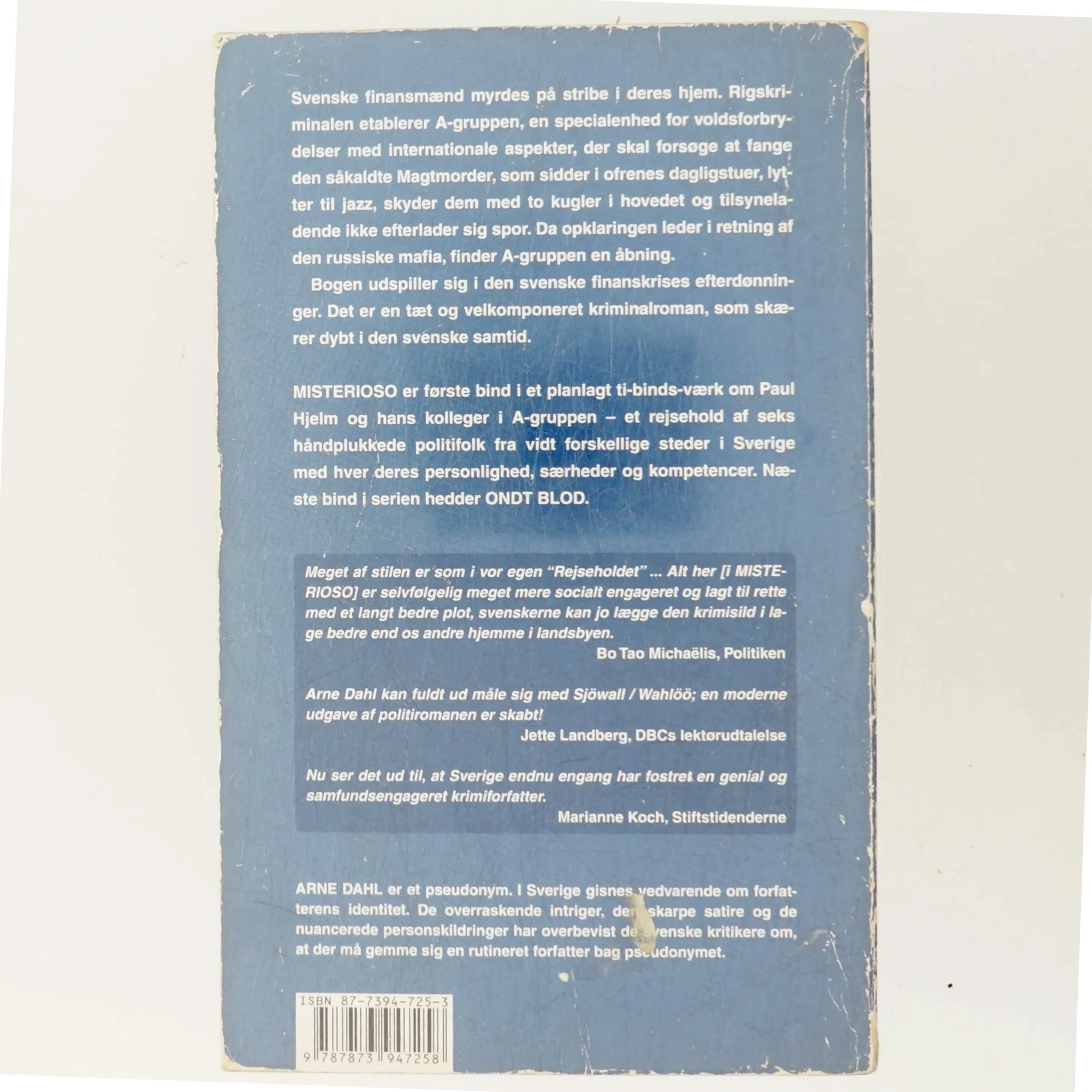 Misterioso : kriminalroman af Arne Dahl (f. 1963) (Bog)