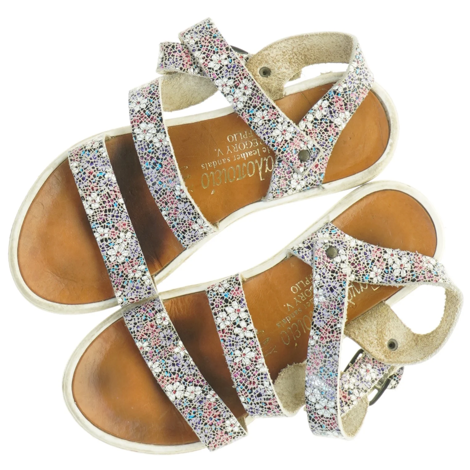 Mønstrede sandaler (str. 32)