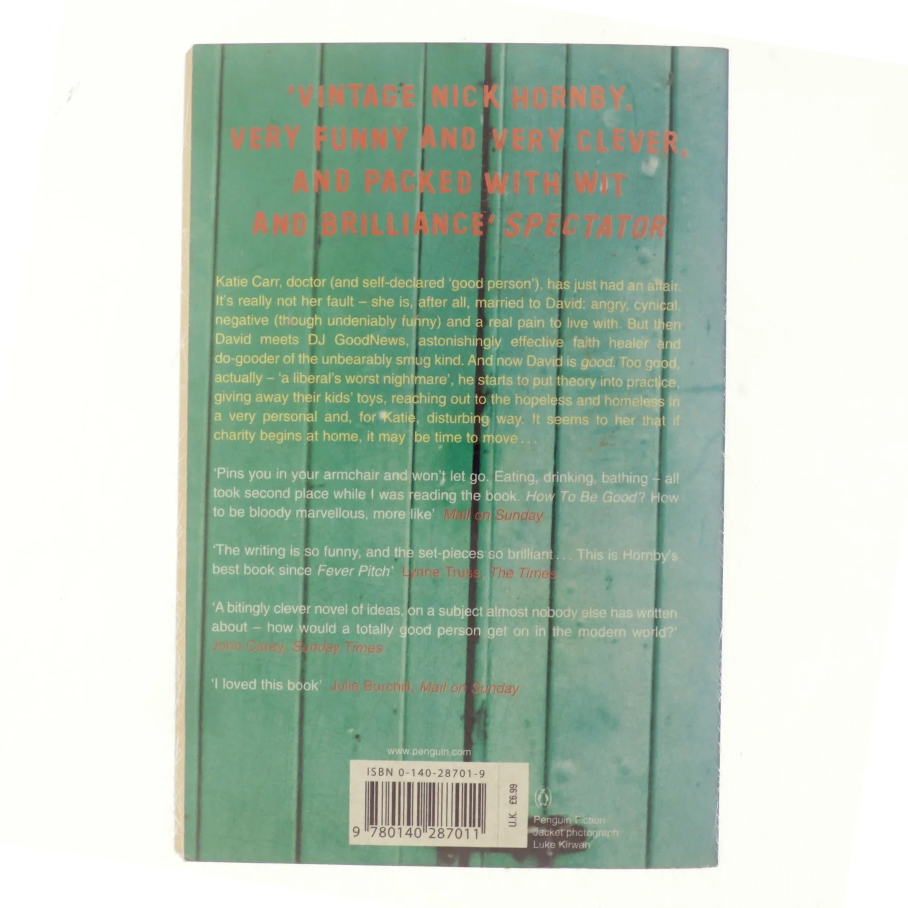 How to be good af Nick Hornby (Bog)