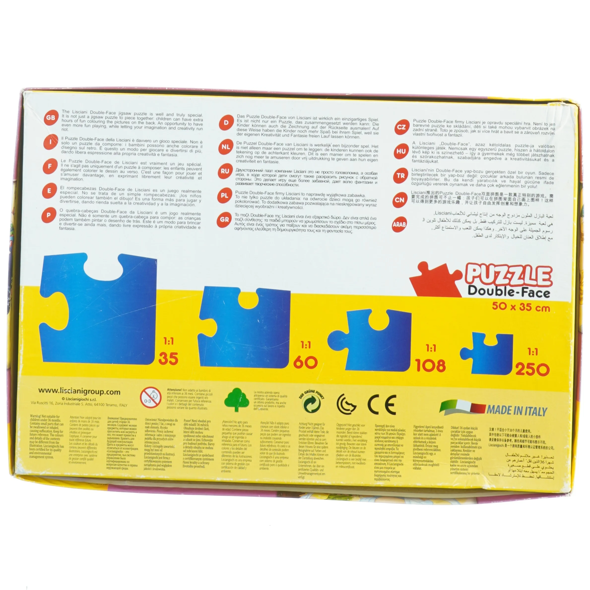 Disney prinsesse puslespil fra Lisciani (str. 35 x 25 cm)