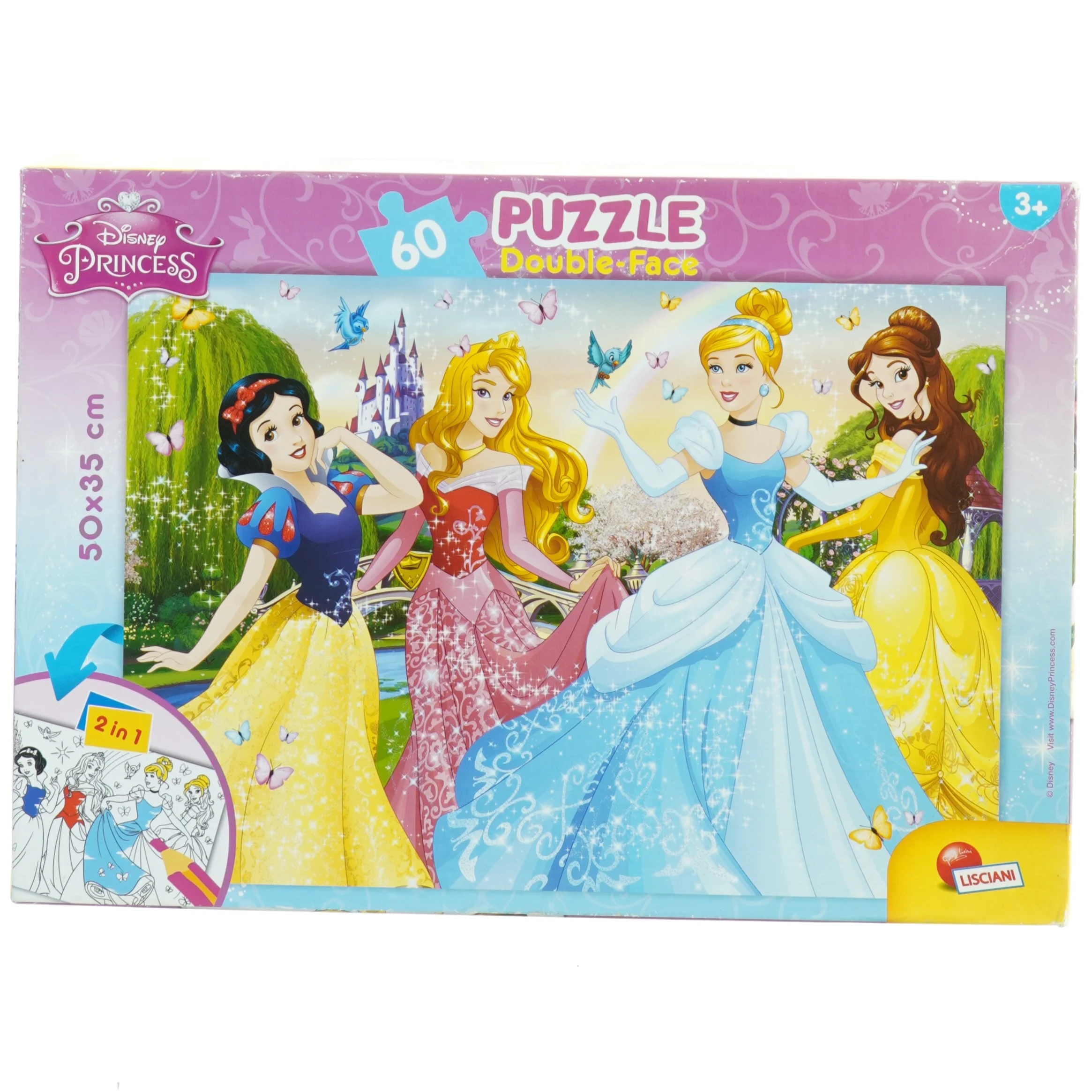 Disney prinsesse puslespil fra Lisciani (str. 35 x 25 cm)
