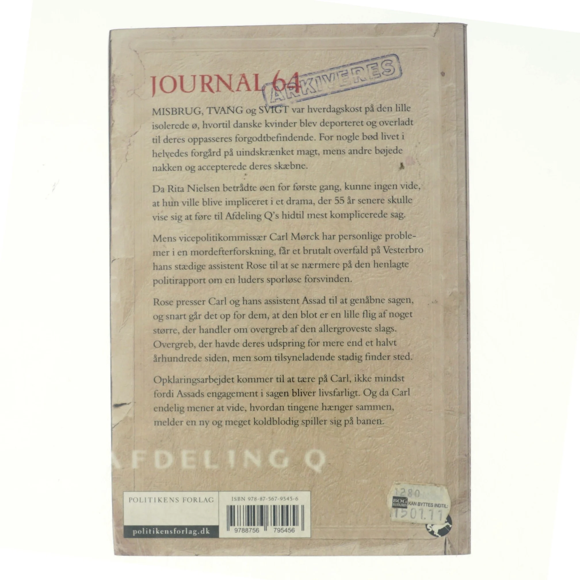 Journal 64 : krimithriller af Jussi Adler-Olsen (Bog)