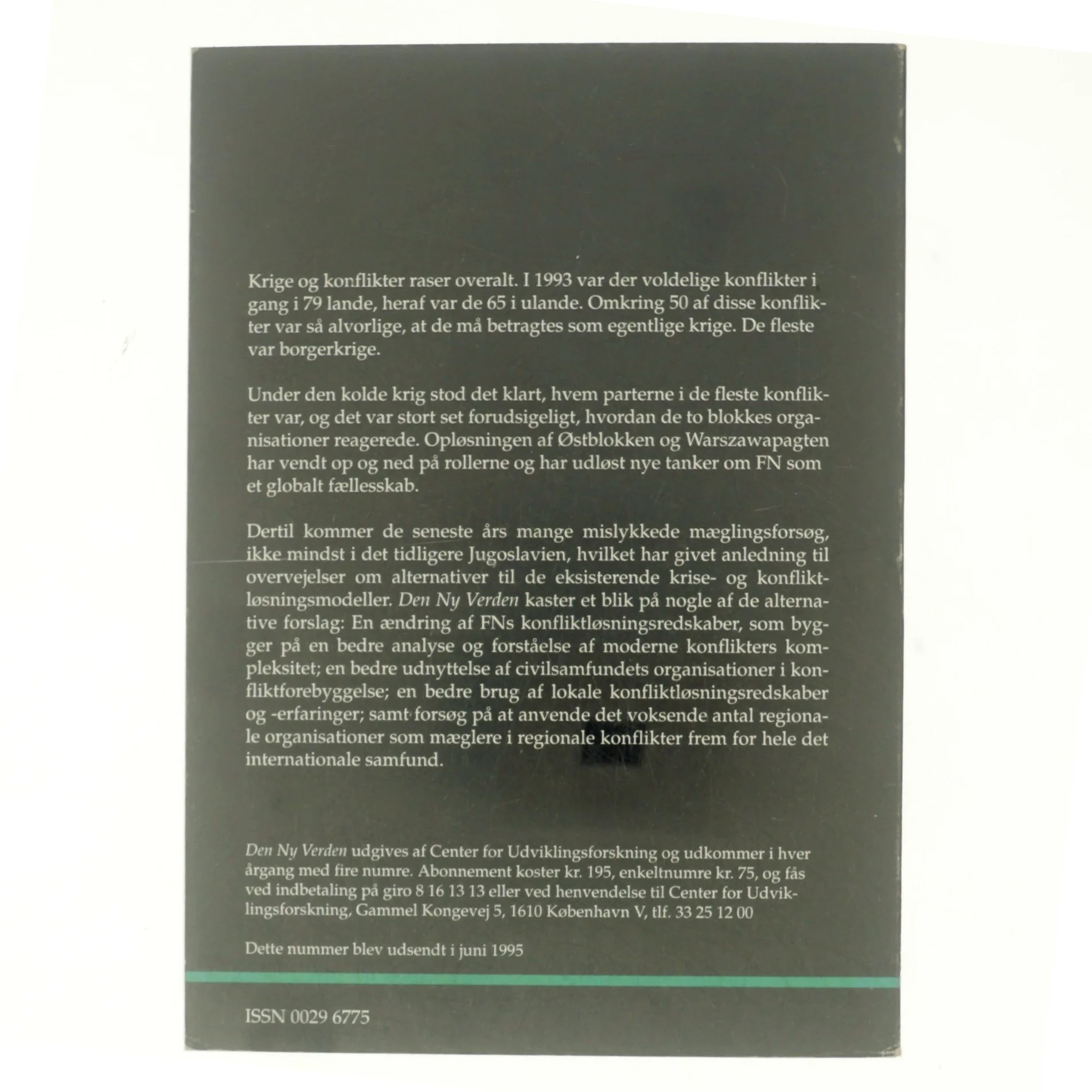 Den ny verden 2, Når boblen brister, -Alternativ konfliktløsning