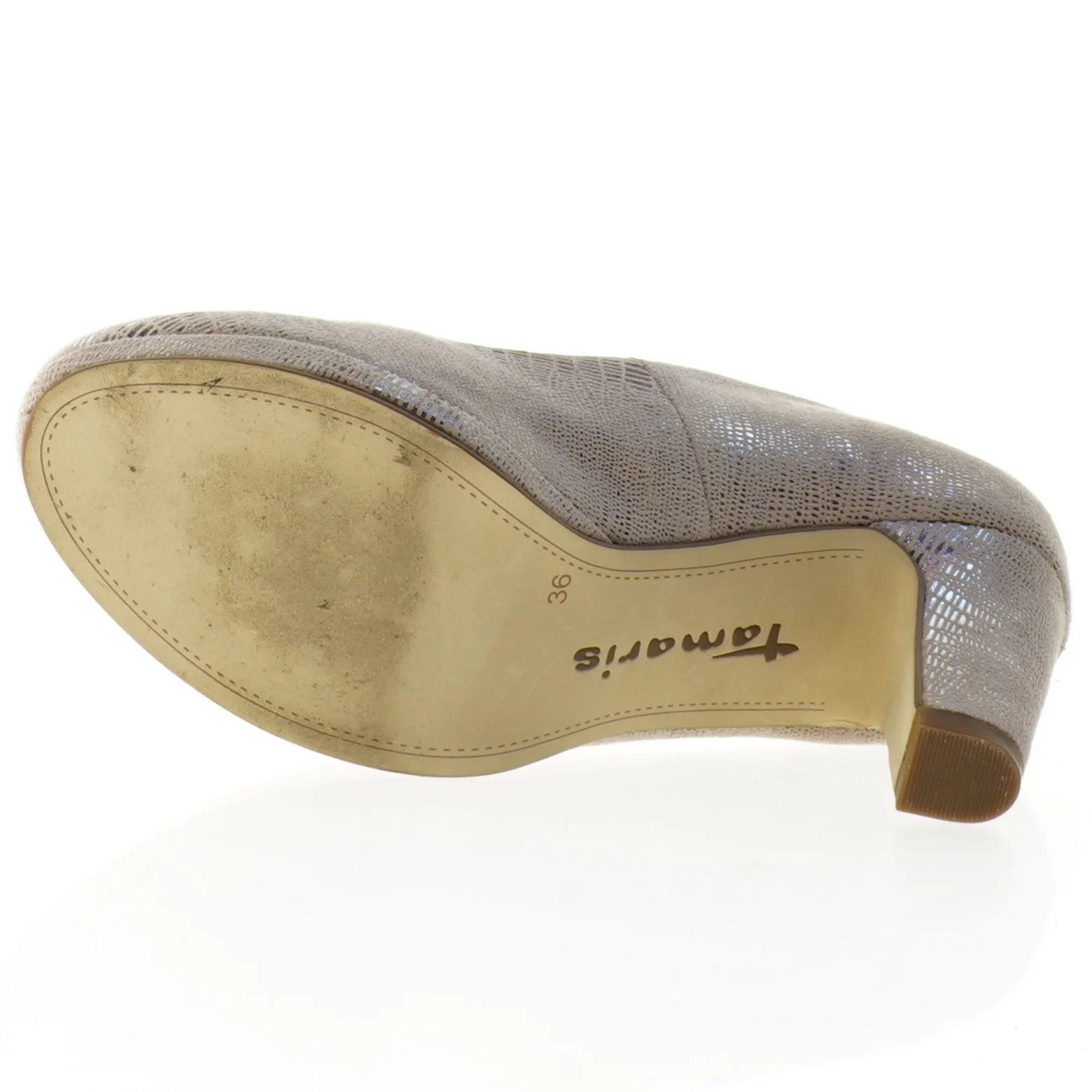 Beige højhælede sko fra Tamaris (str. 36)