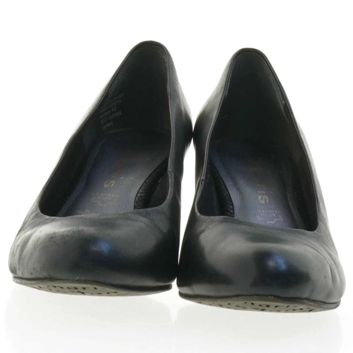 Sorte damepumps i læder fra Tamaris (str. 36)