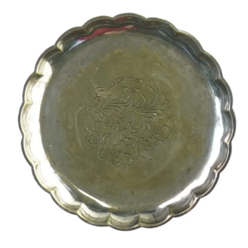 Lille sølv-fad fra Pagsberg guld og sølv (str. 10 cm)